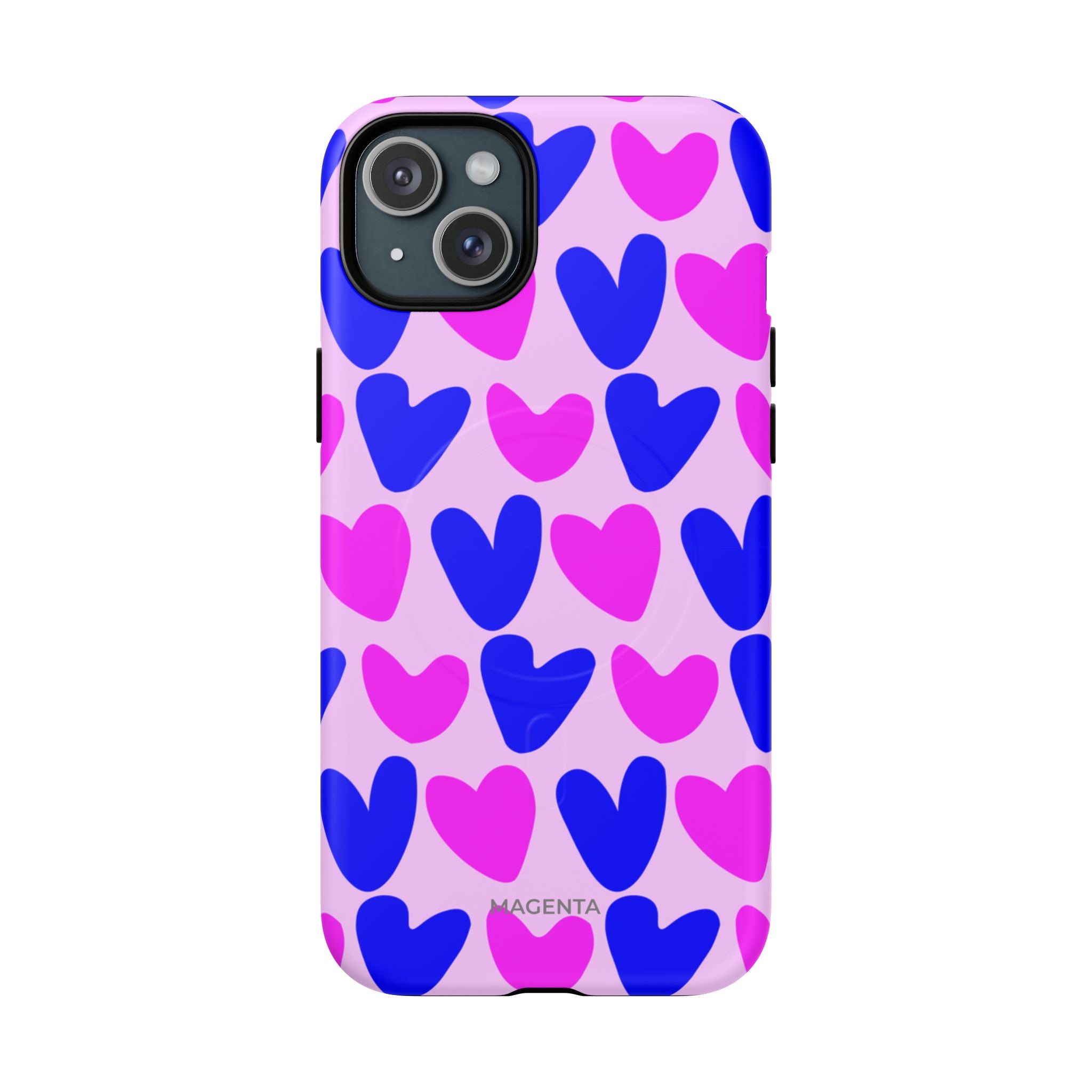 Neon Pop Heart Tough Mag Case