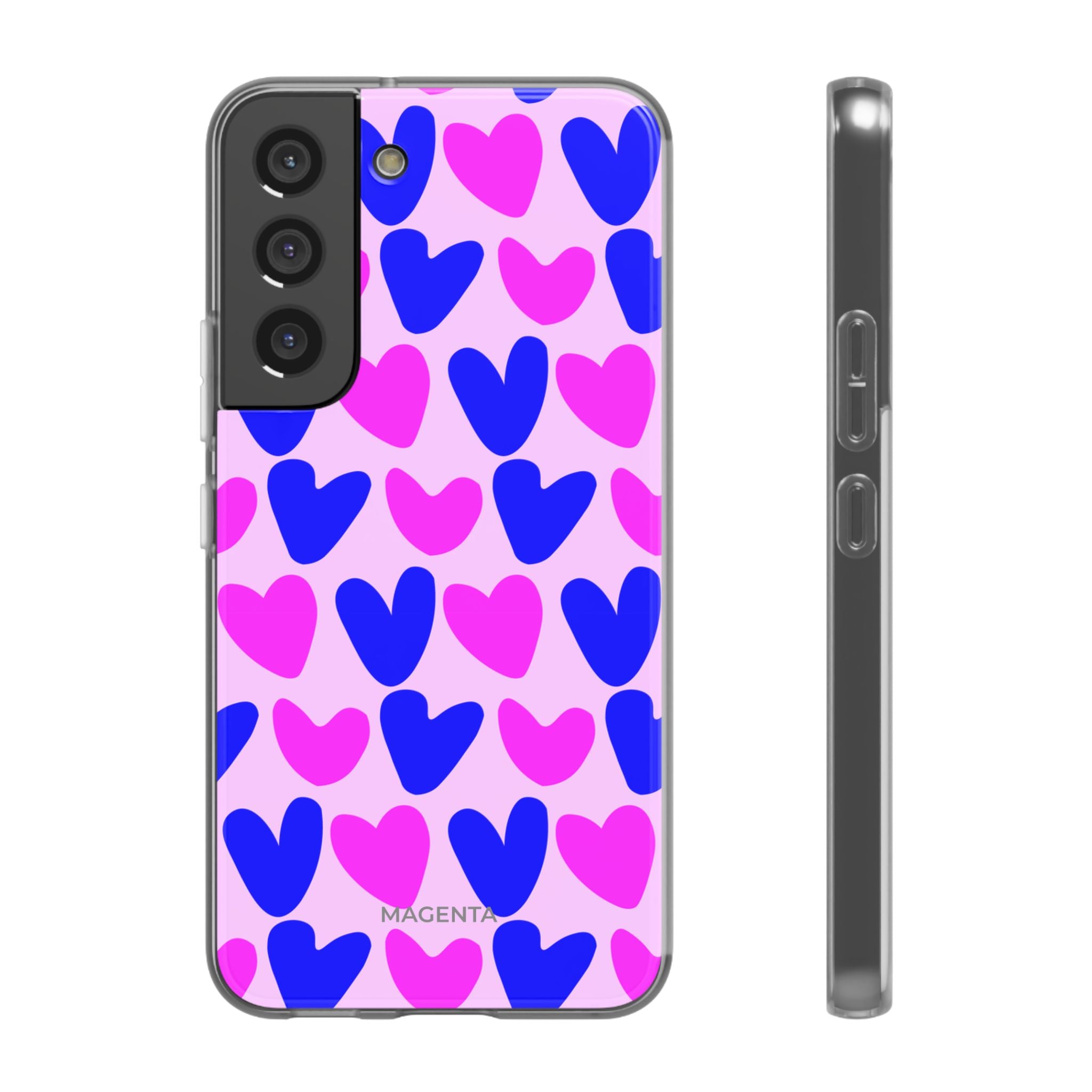 Neon Pop Hearts Flexi Case
