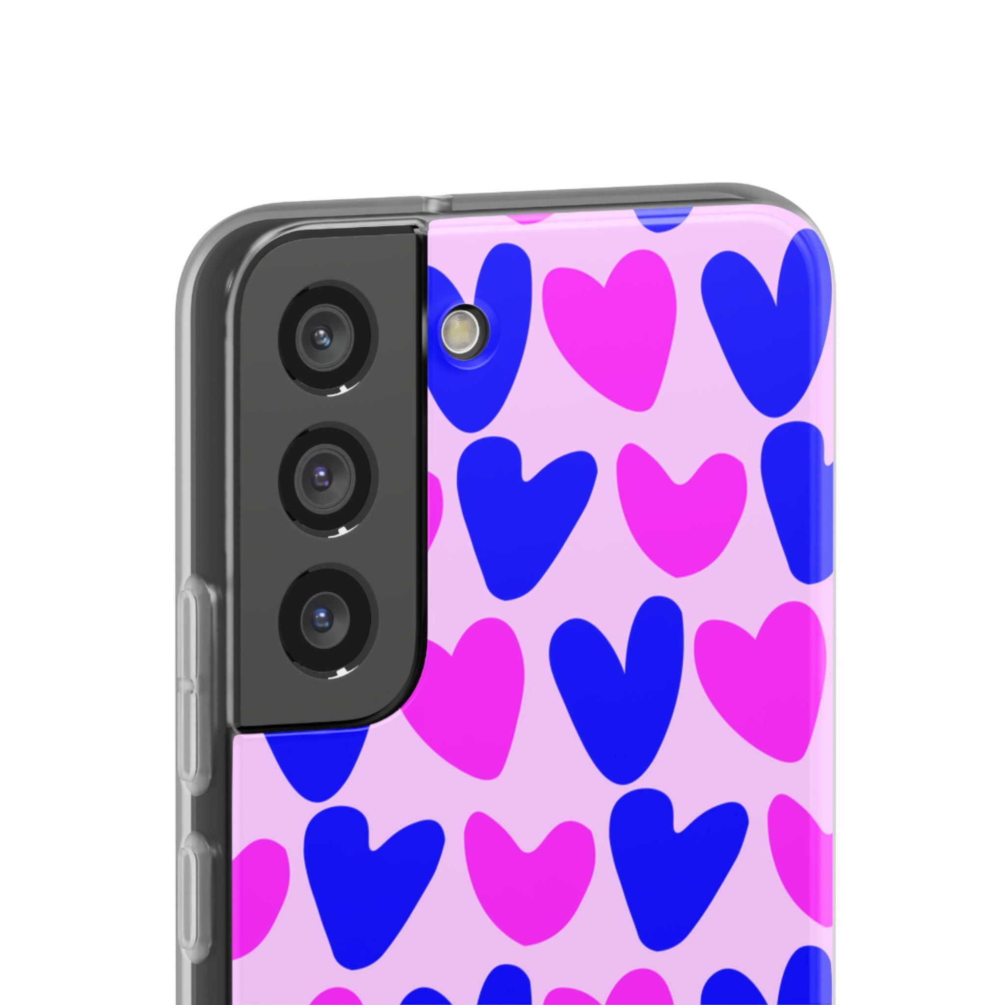 Neon Pop Hearts Flexi Case