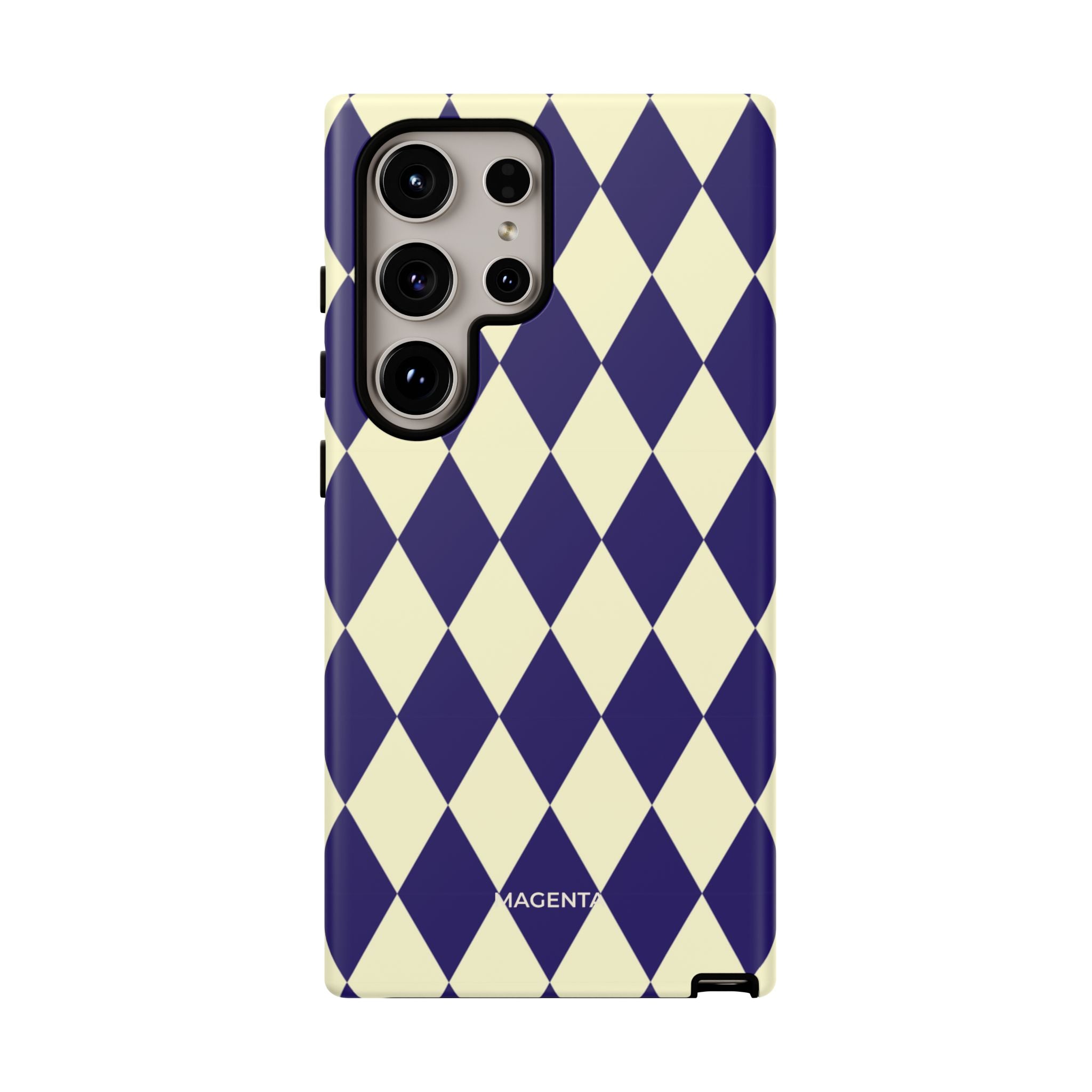 ์Navy & Cream Geometric Tough Case