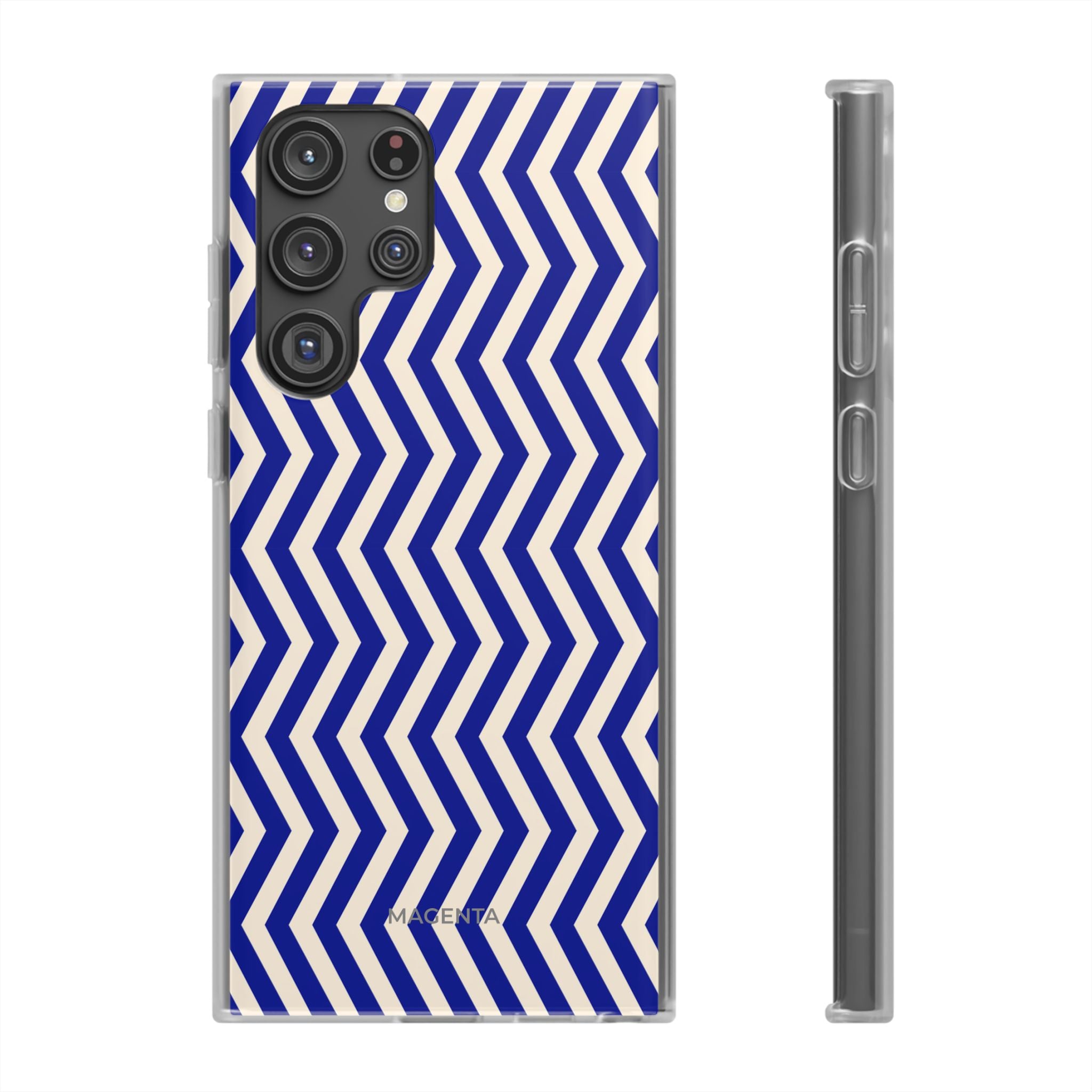 Blue Chevron Flexi Case