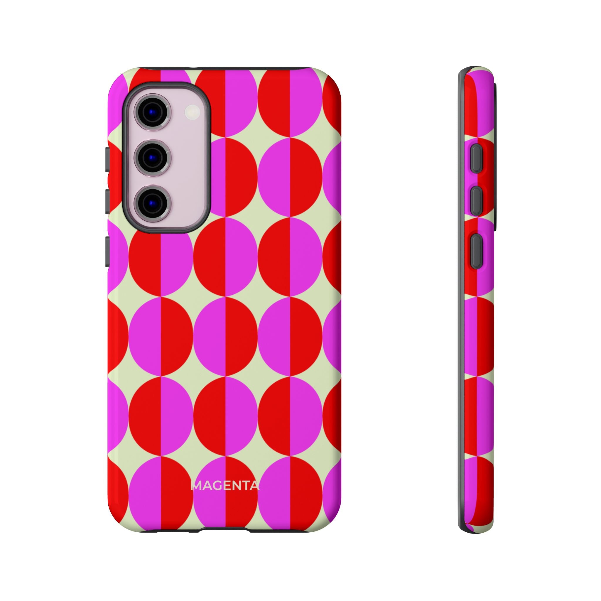 Red Pink Circle Tough Case