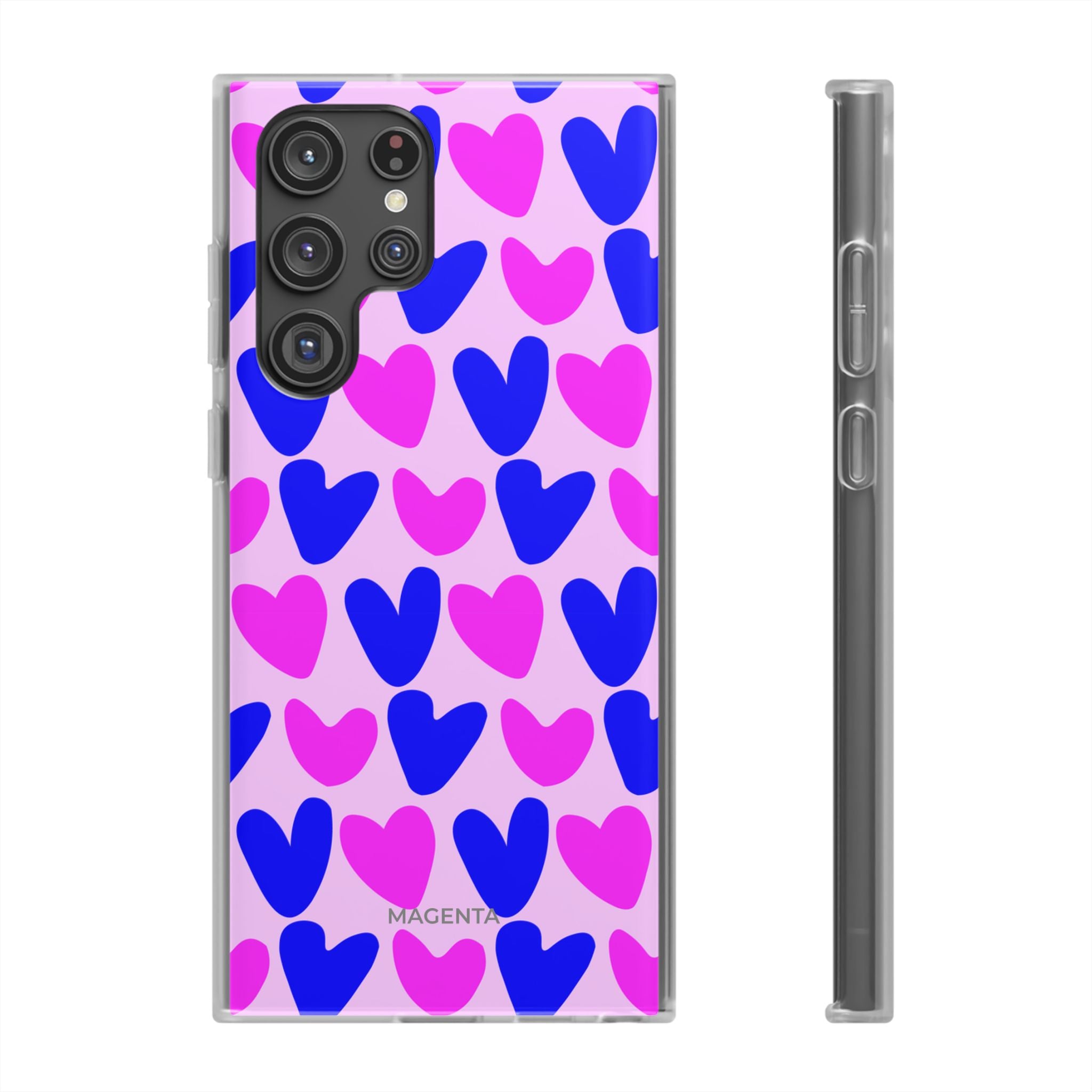 Neon Pop Hearts Flexi Case