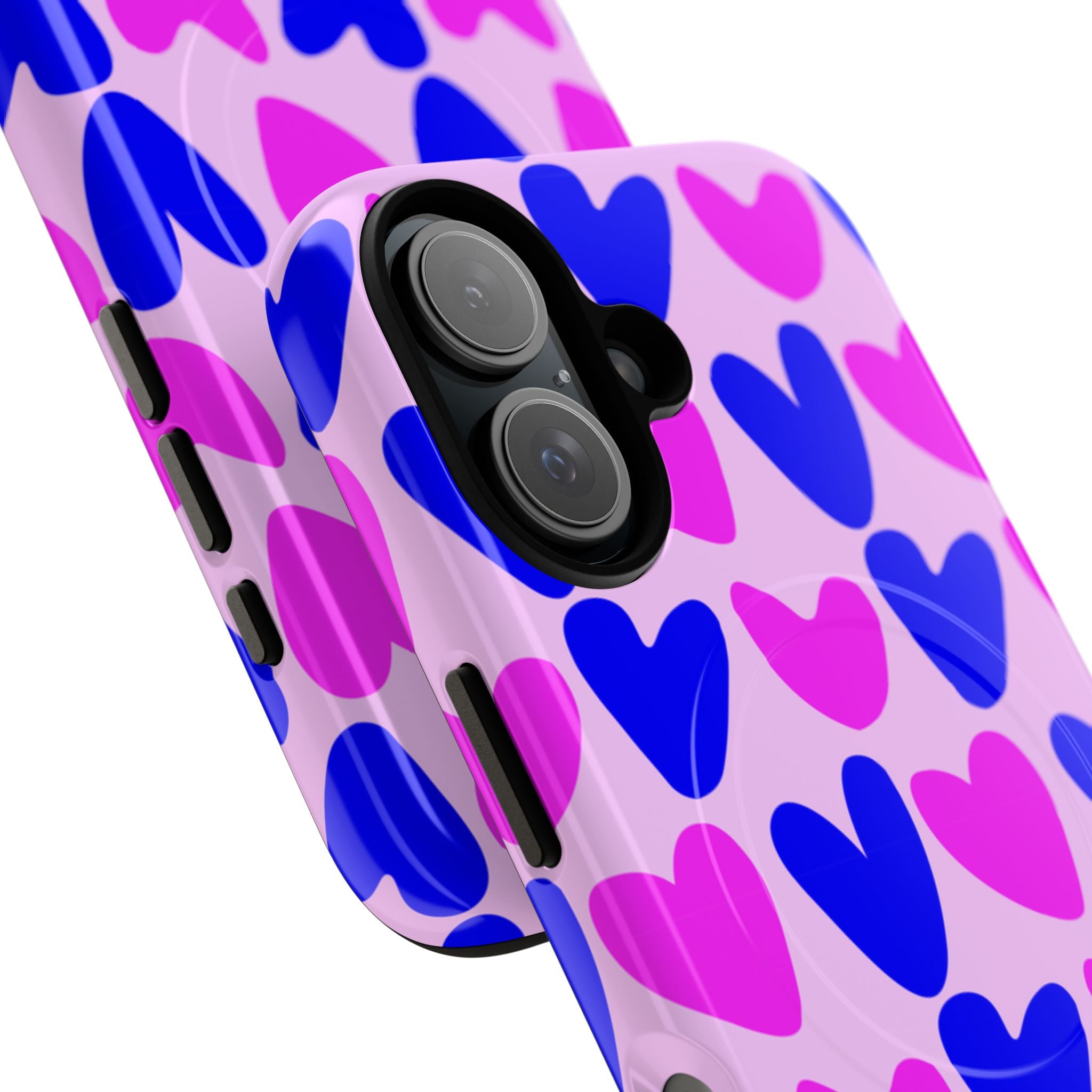Neon Pop Heart Tough Mag Case