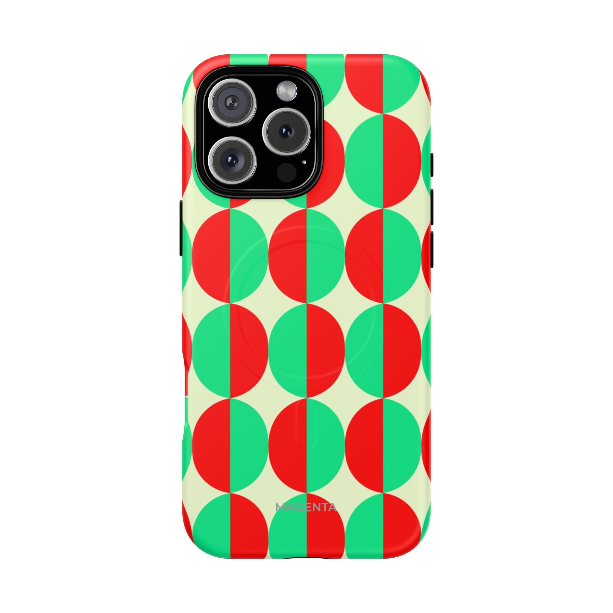 Red Green Circle Tough Mag Case