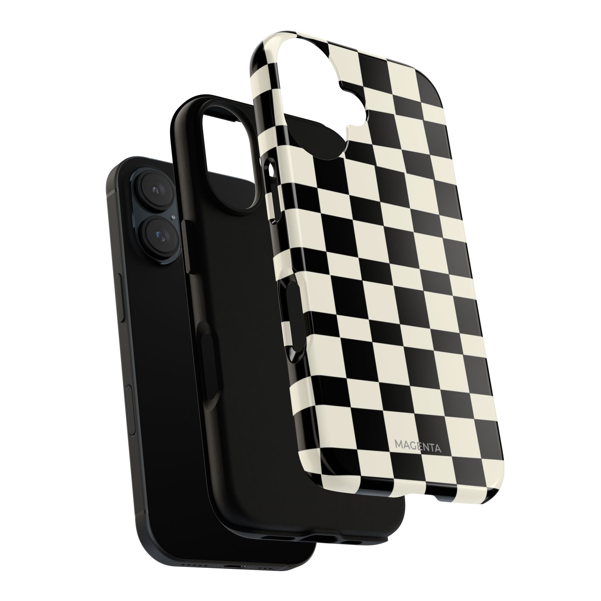 Black & White Check Tough Case