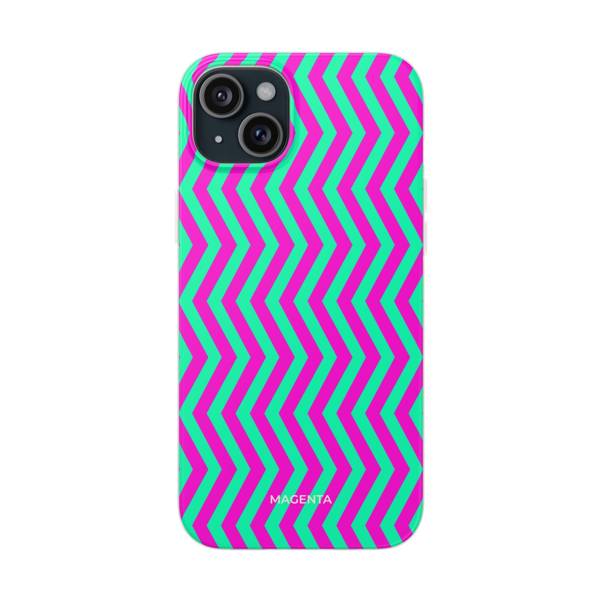 Pink Mint Chevron Flexi Case