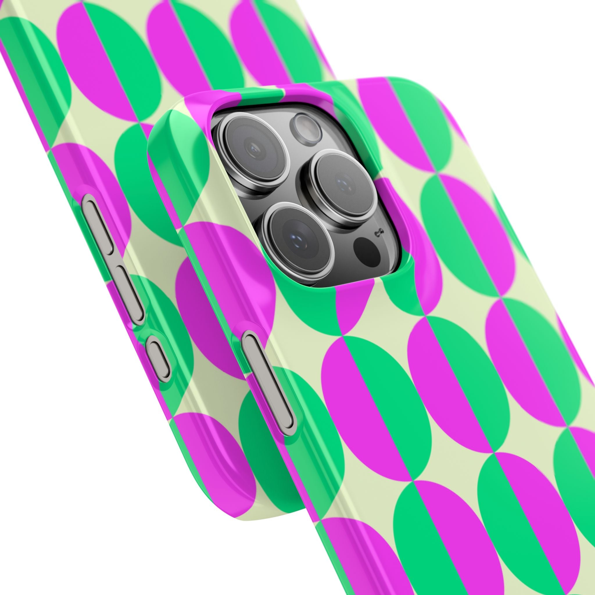 Purple Green Circle Snap Case