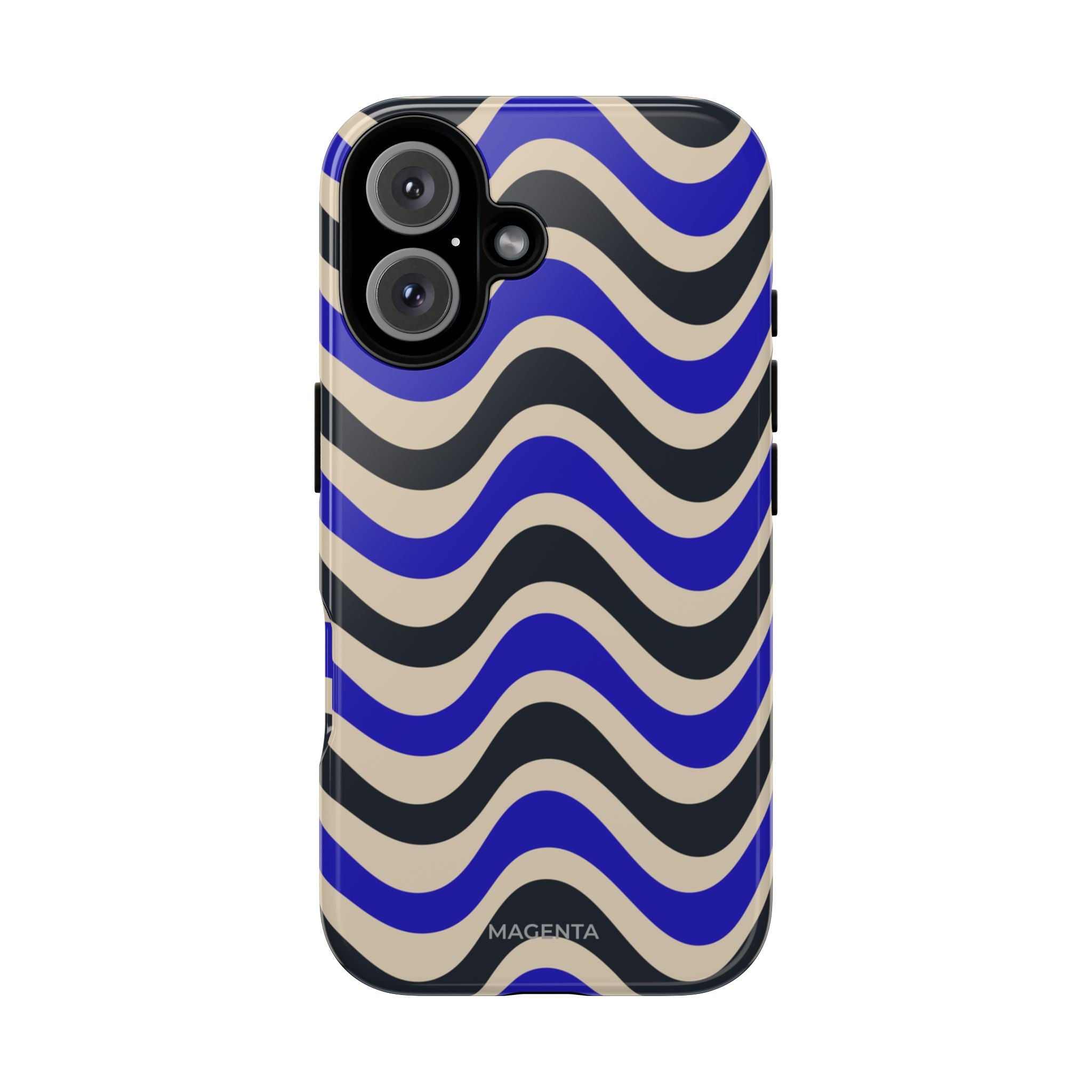 Black & Blue Waves Tough Case