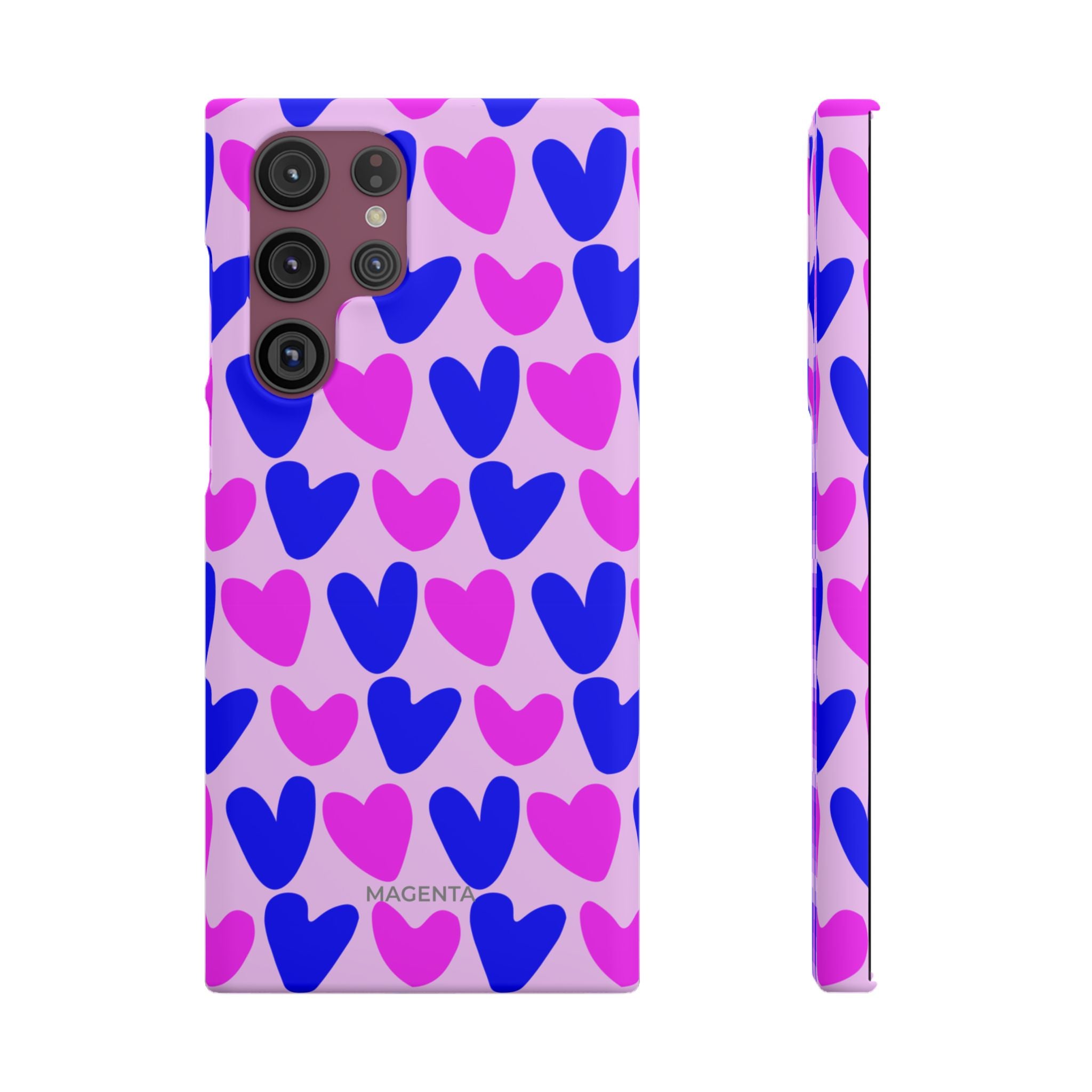 Neon Pop Hearts Snap Case