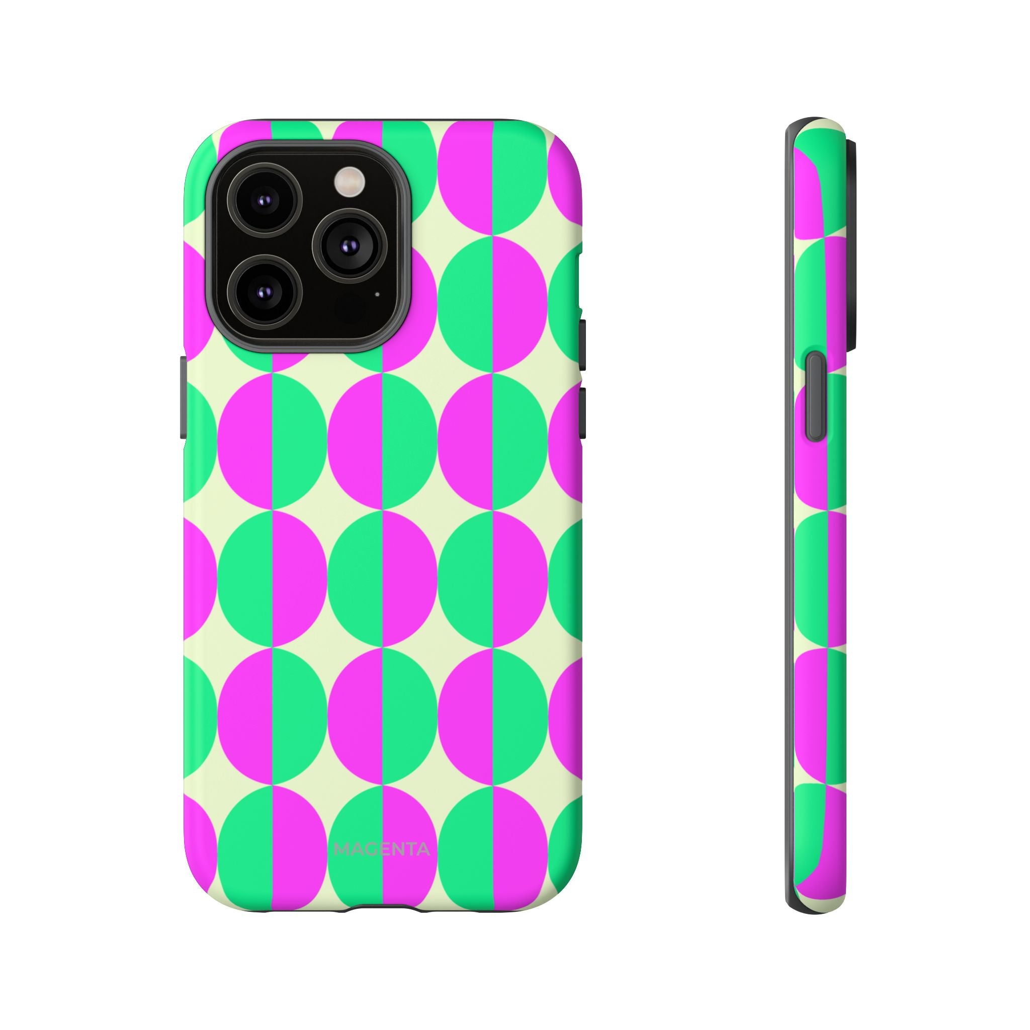 Pink Green Circle Tough Case