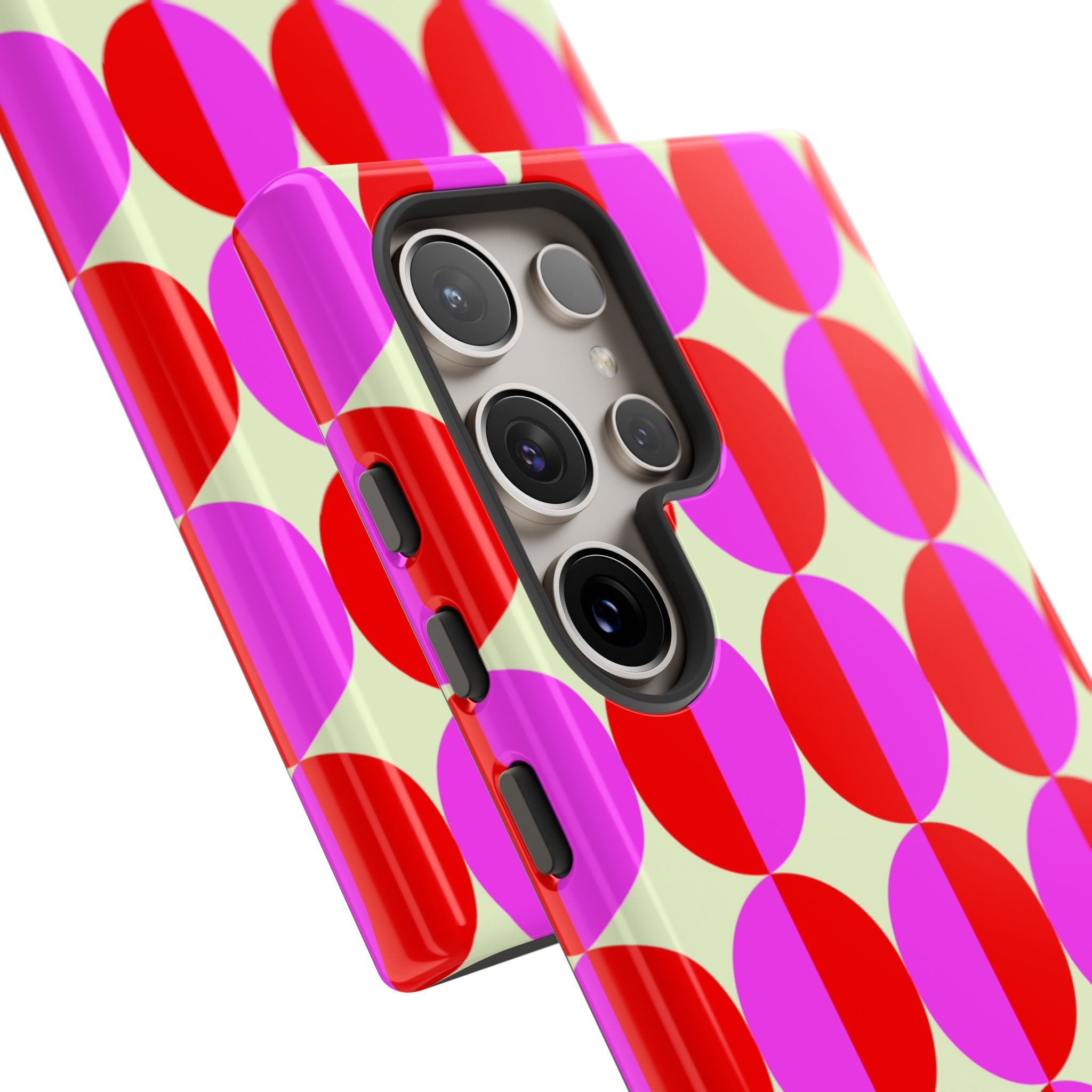 Red Pink Circle Tough Case