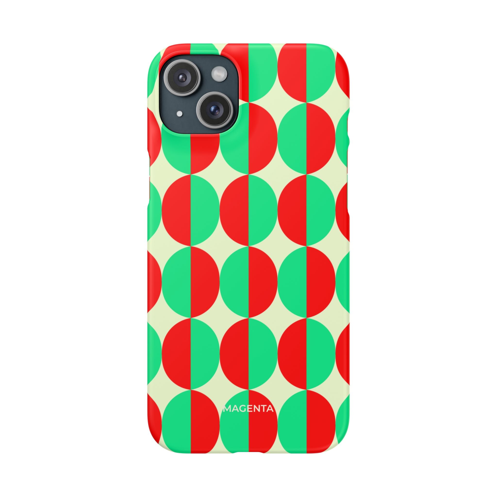 Red Green Circle Snap Case