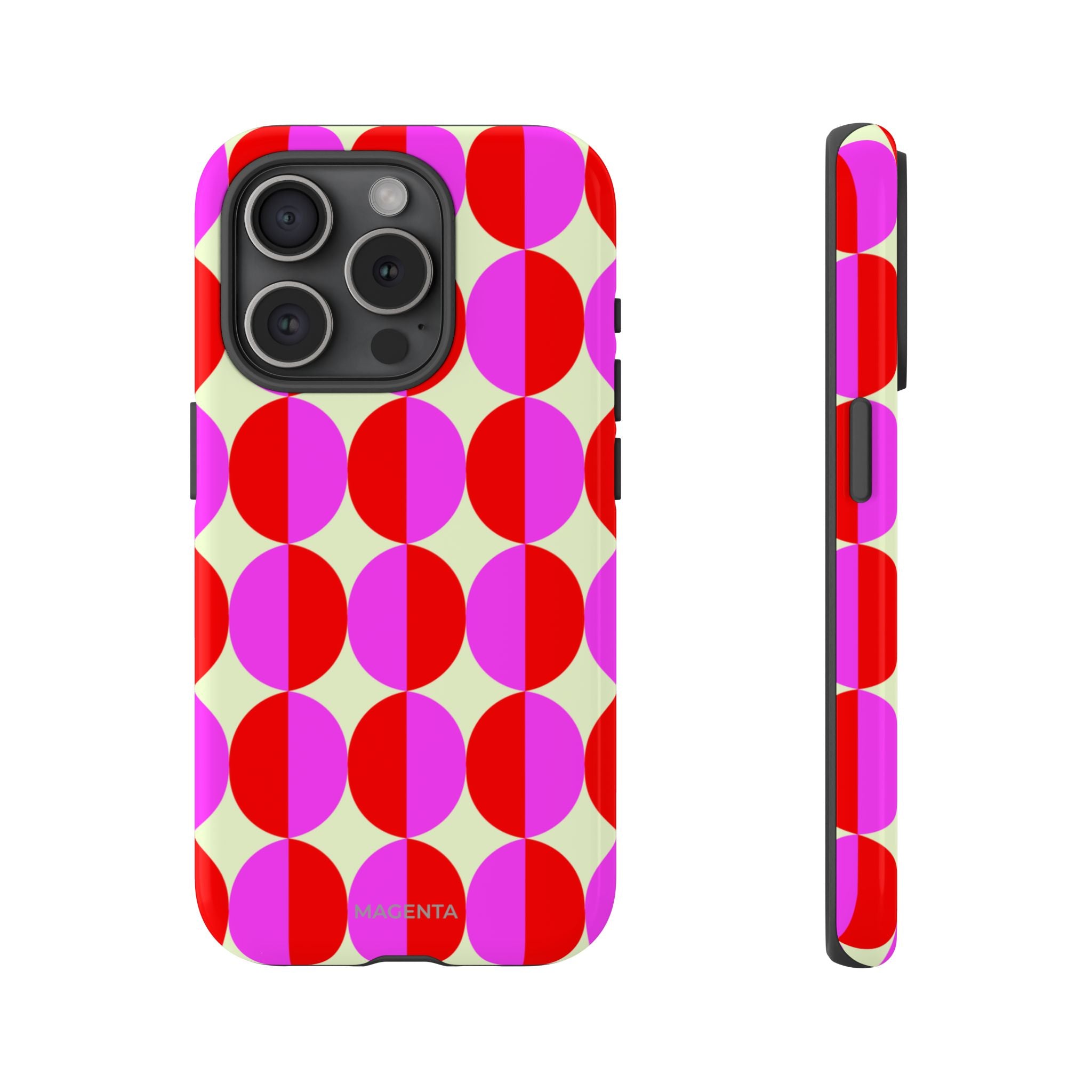 Red Pink Circle Tough Case