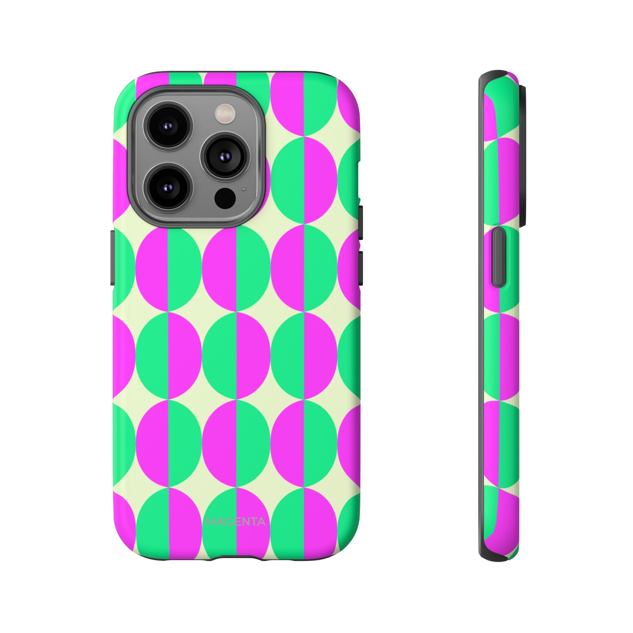Pink Green Circle Tough Case