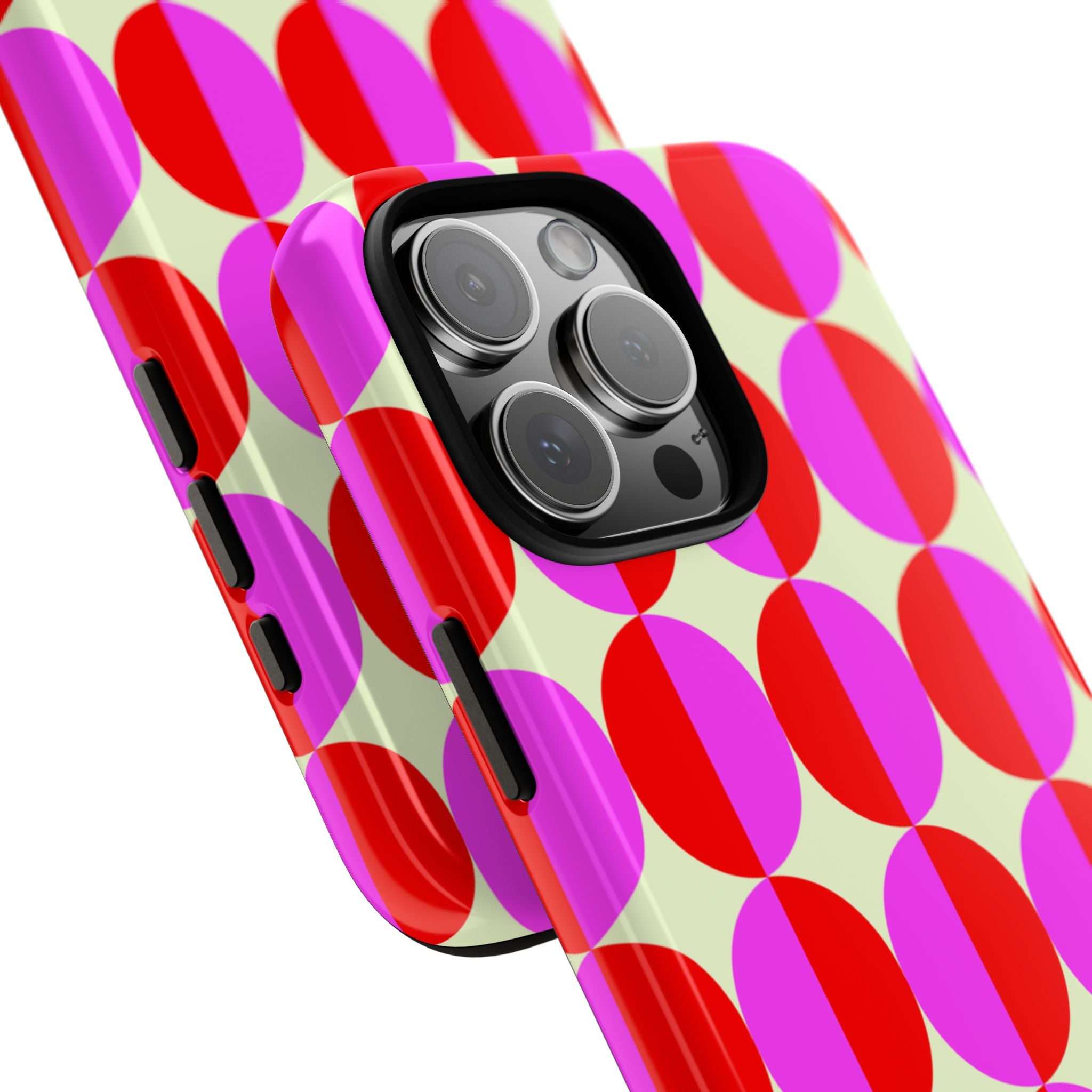 Red Pink Circle Tough Case