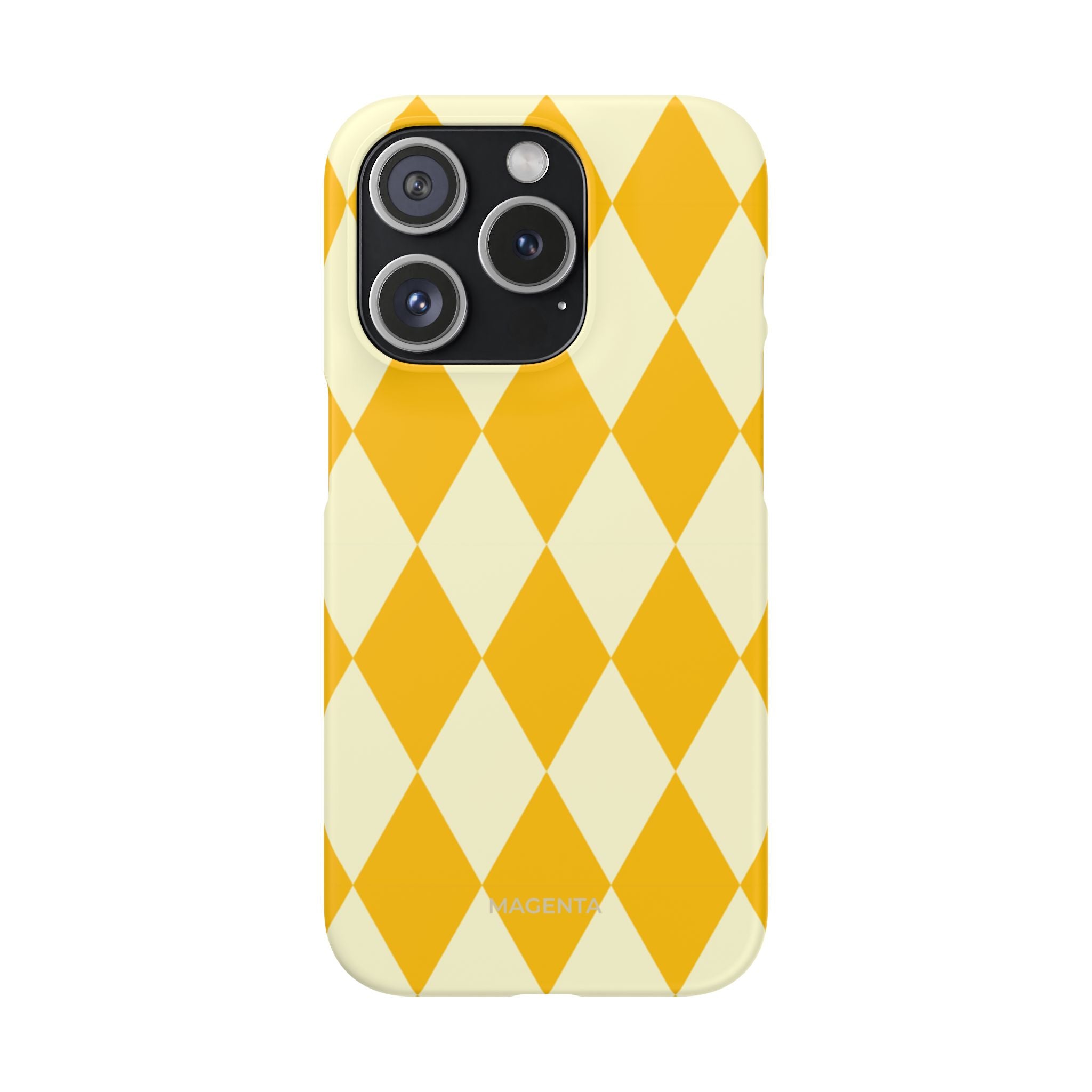 Yellow & Cream Geometric Snap Case