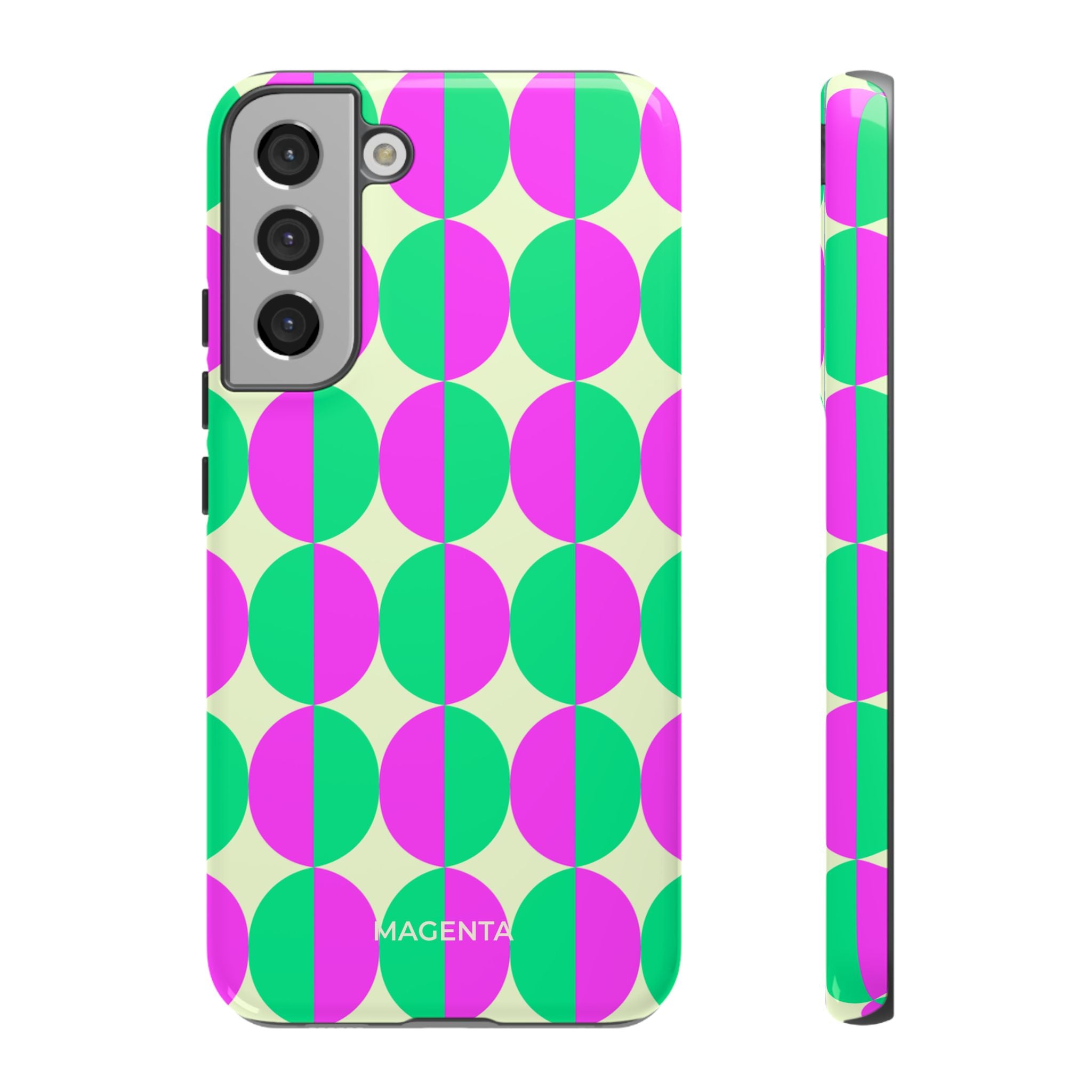Purple Green Circle Tough Case