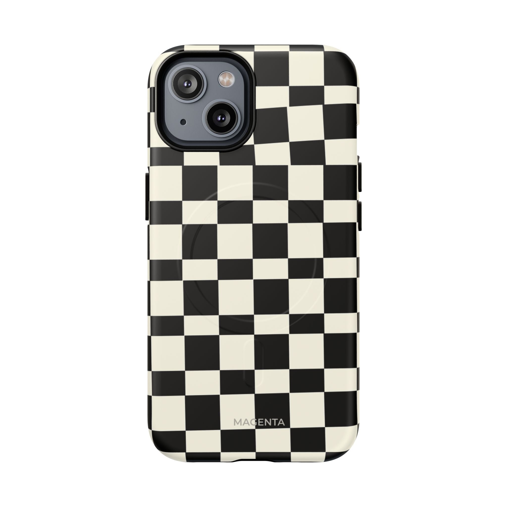 Black & White Check Tough Magnetic Case