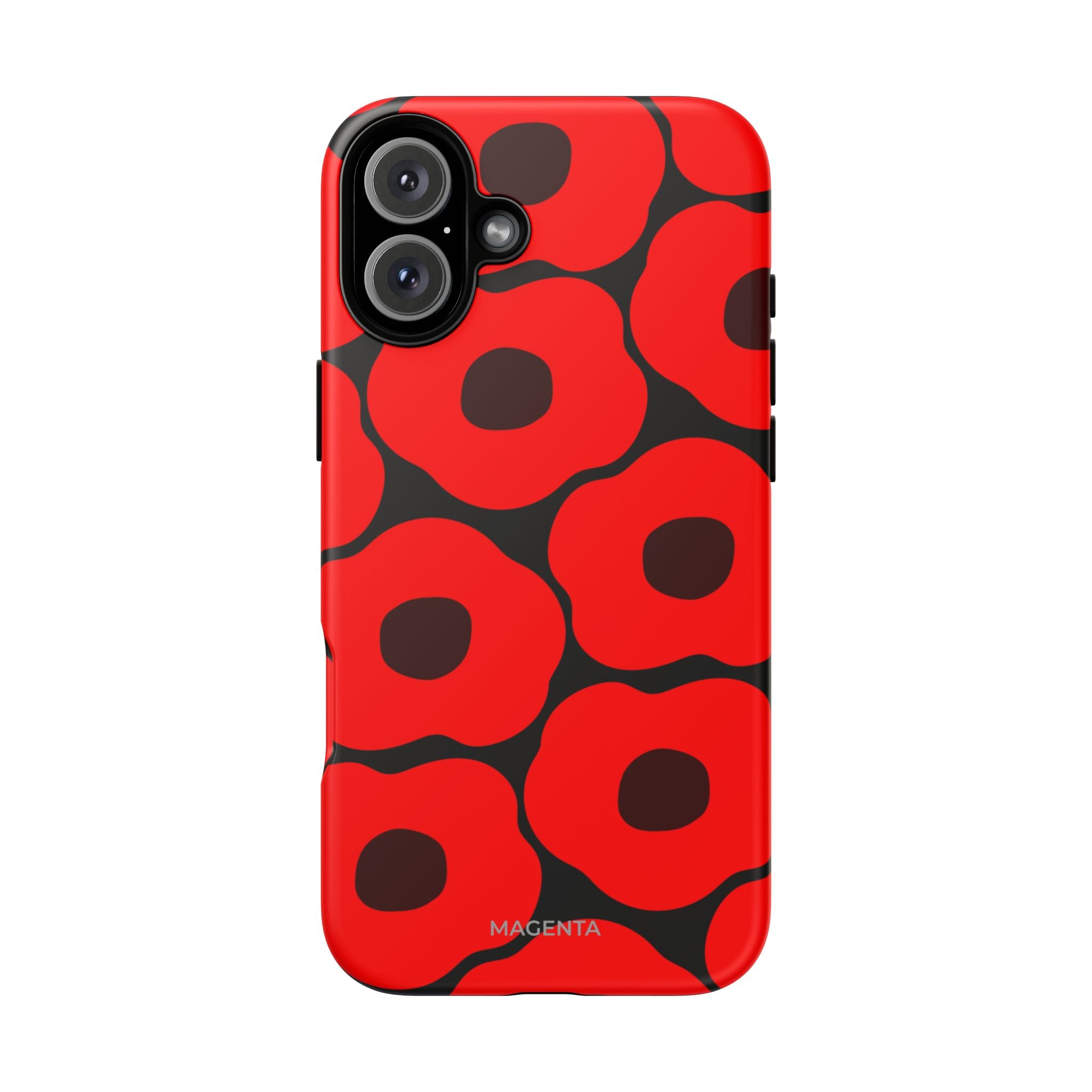 Red Poppy On ฺBlack Tough Case