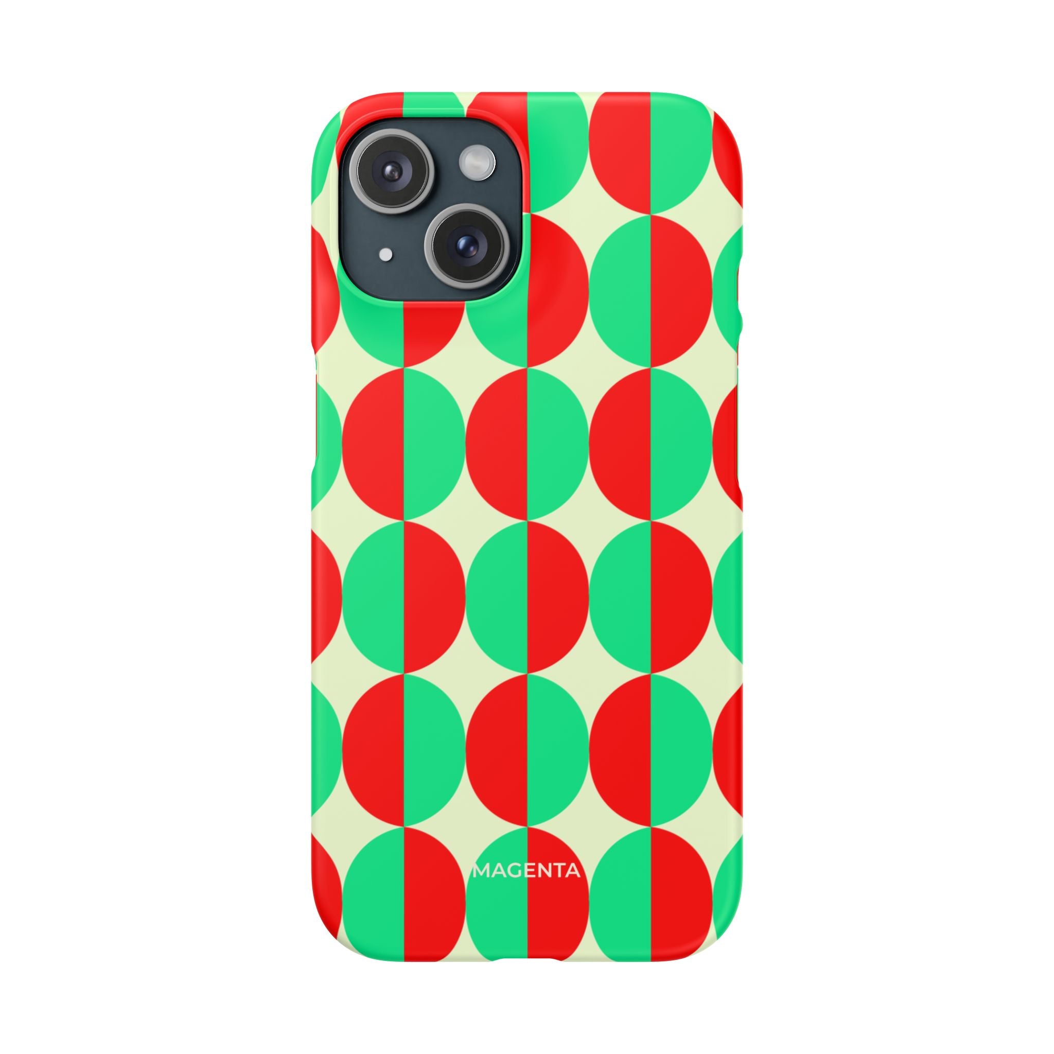 Red Green Circle Snap Case