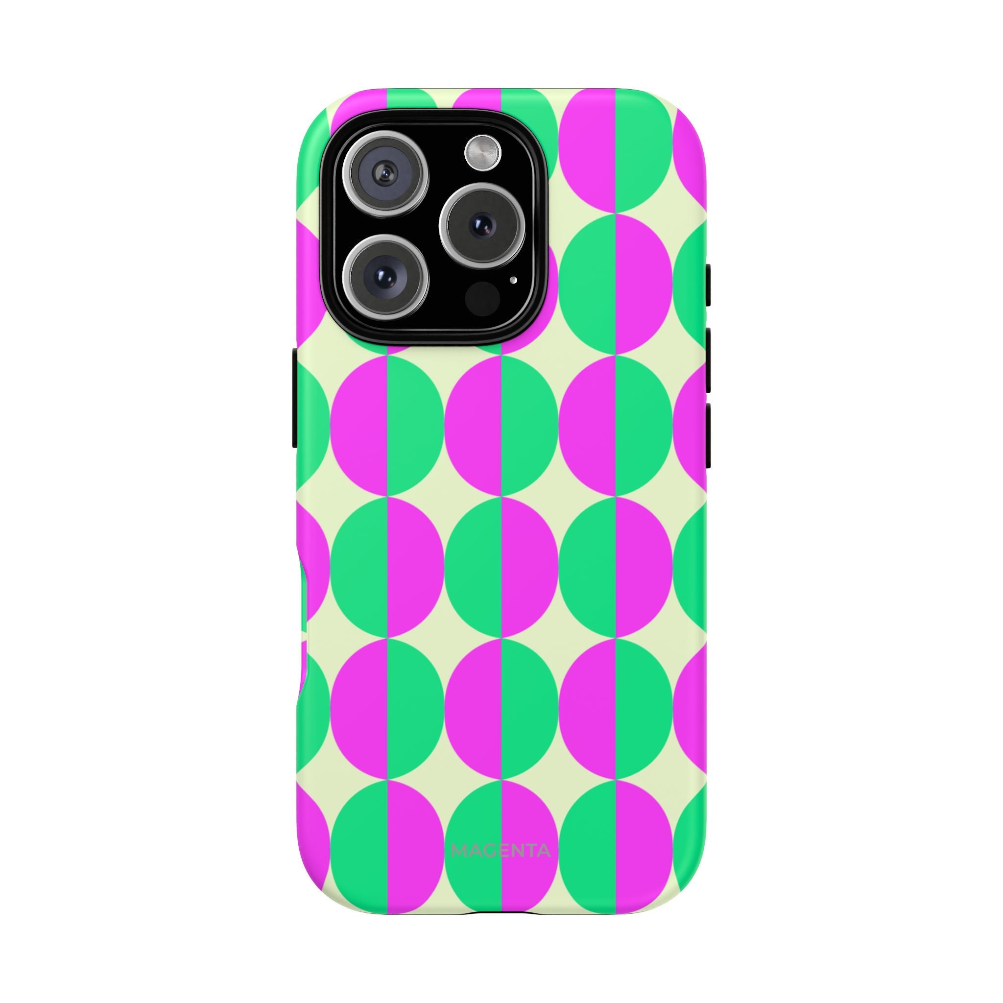 Pink Green Circle Tough Case