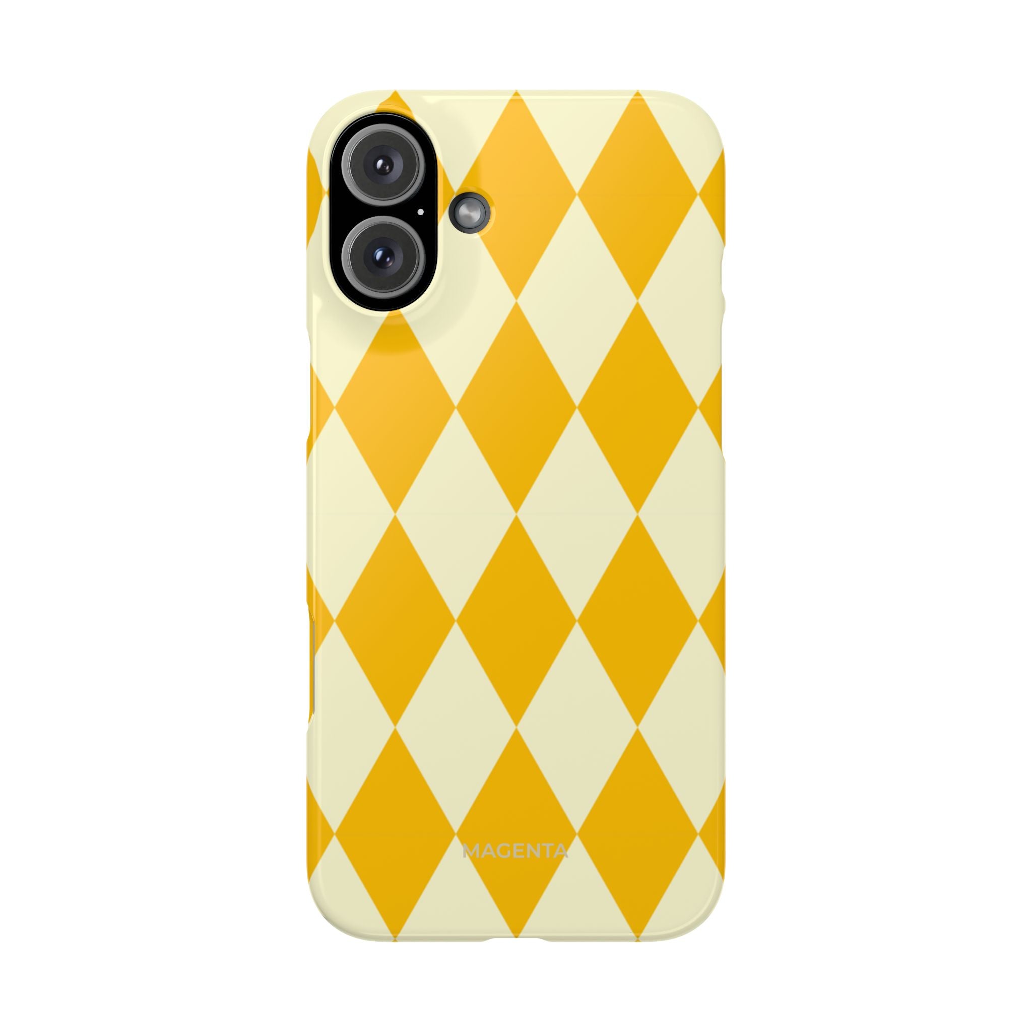 Yellow & Cream Geometric Snap Case