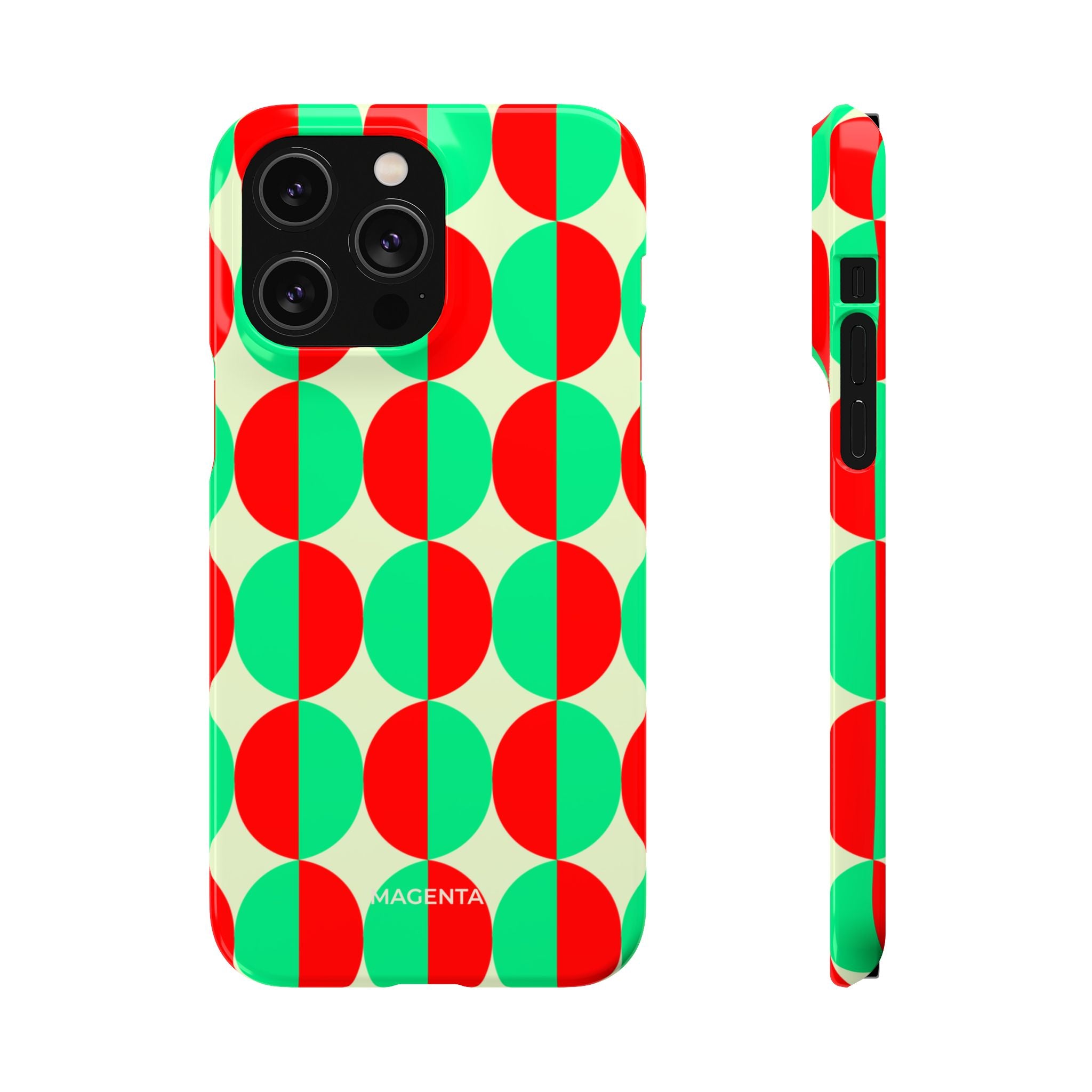 Red Green Circle Snap Case