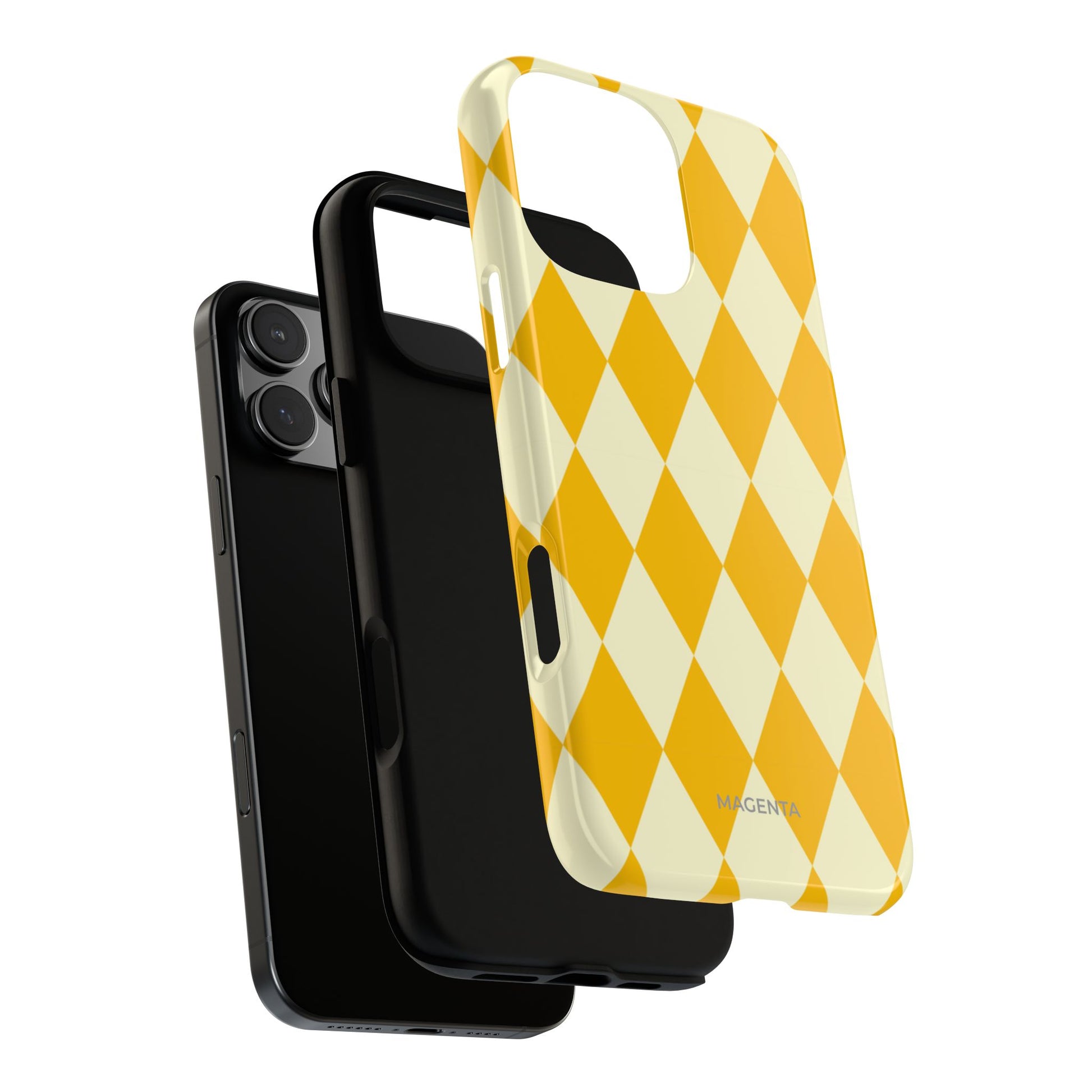 Yellow & Cream Geometric Tough Case