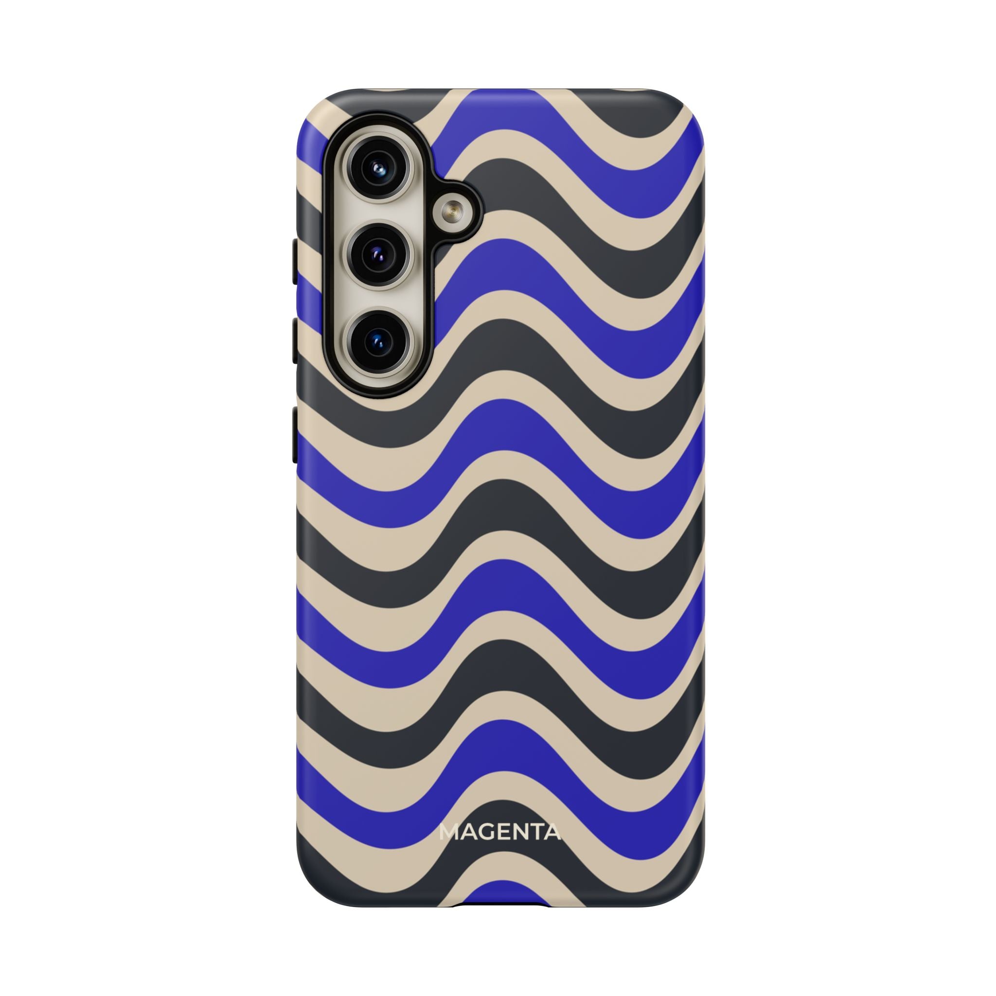 Black & Blue Waves Tough Case
