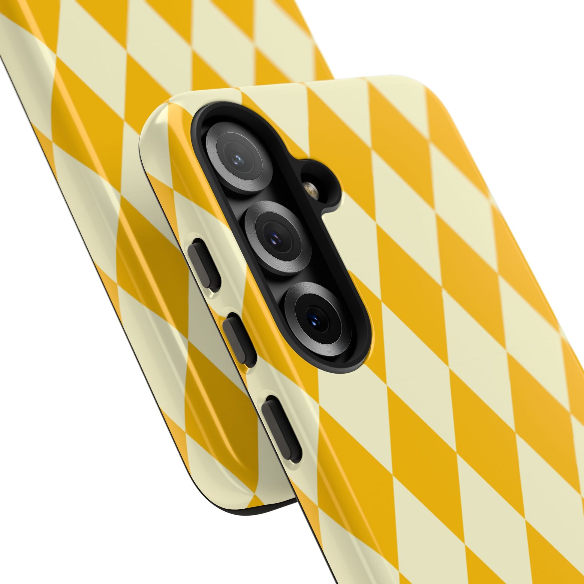 Yellow & Cream Geometric Tough Case