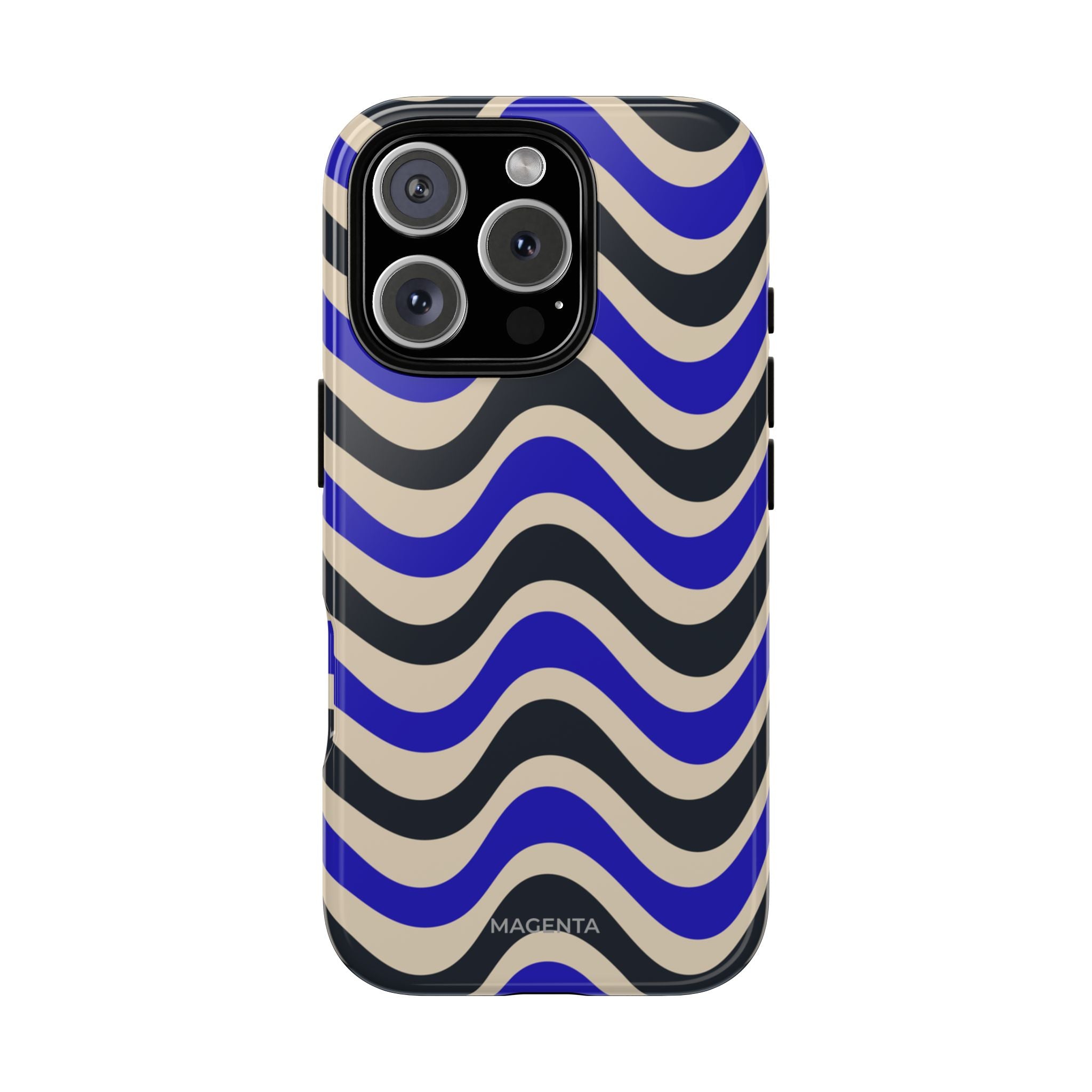Black & Blue Waves Tough Case