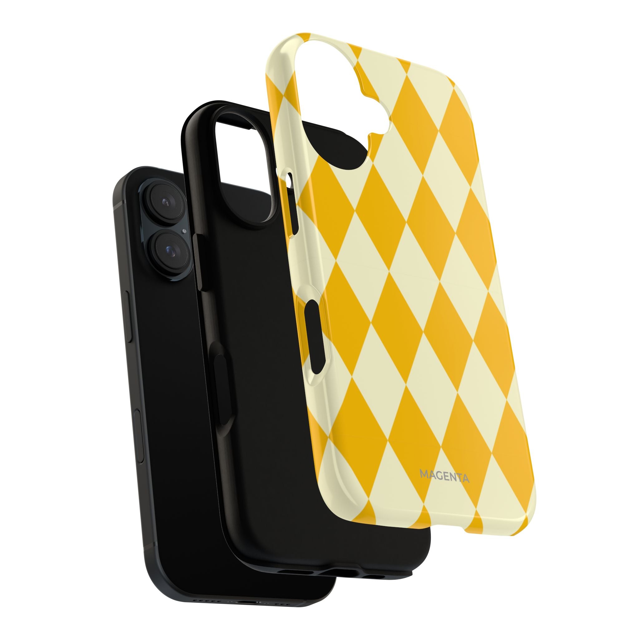 Yellow & Cream Geometric Tough Case