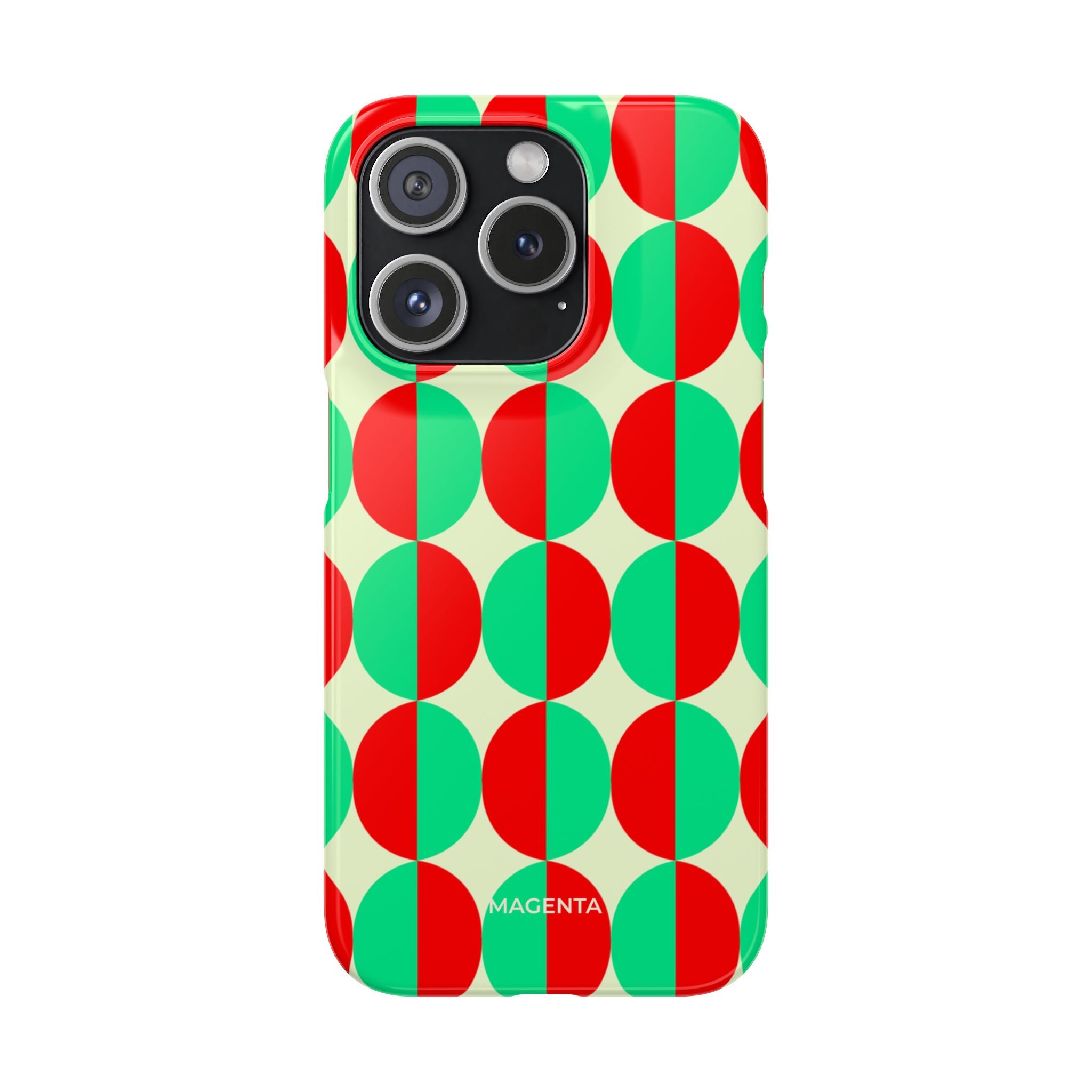 Red Green Circle Snap Case