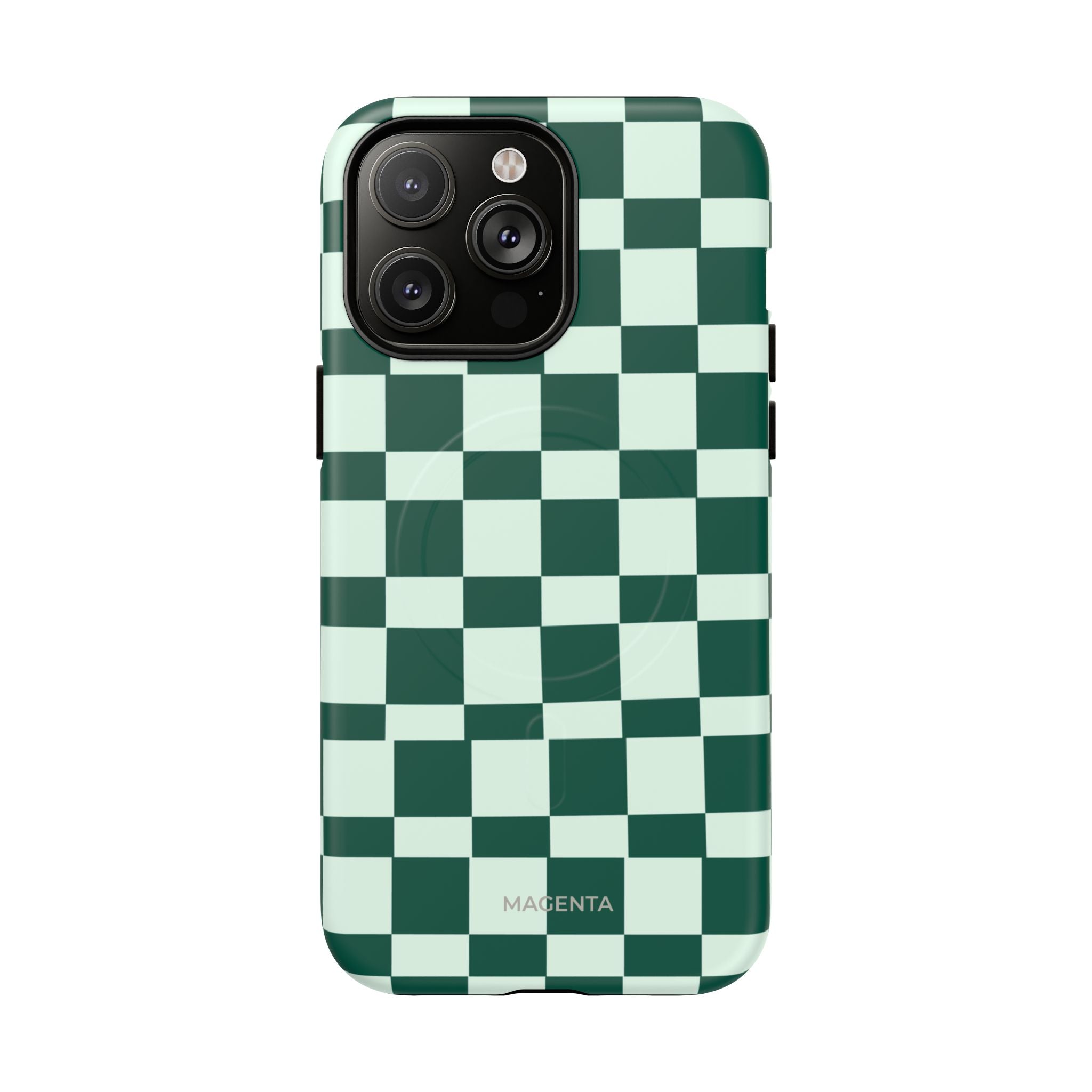 Deep Green Check Tough Magnetic Case