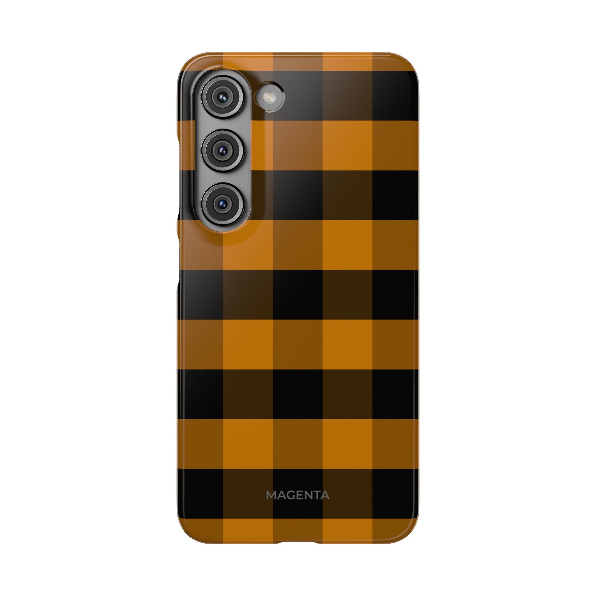 Golden Plaid Snap Case