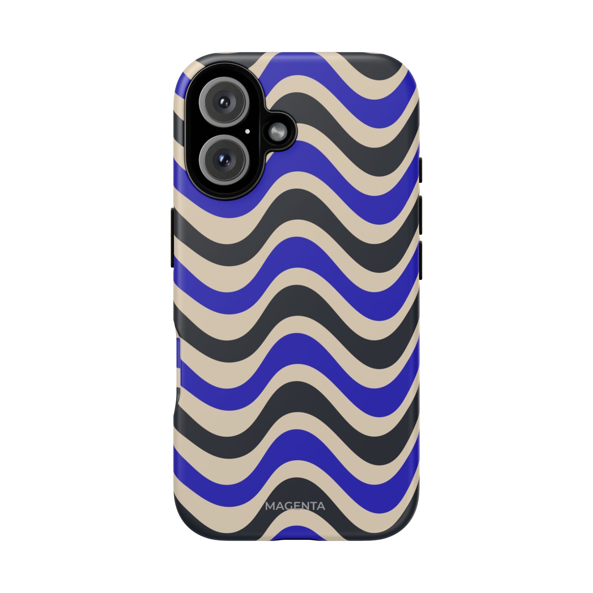Black & Blue Waves Tough Case