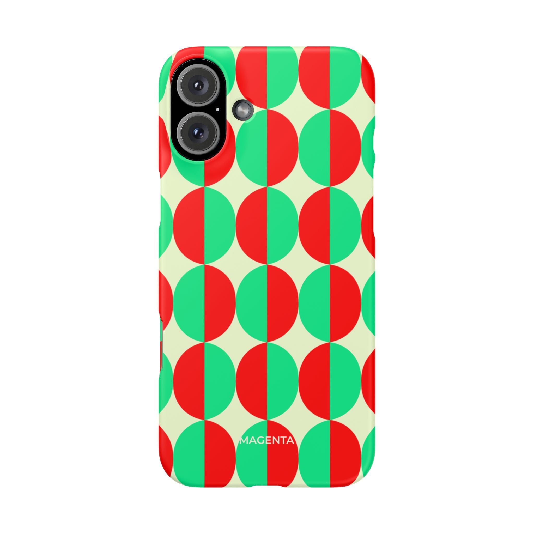 Red Green Circle Snap Case