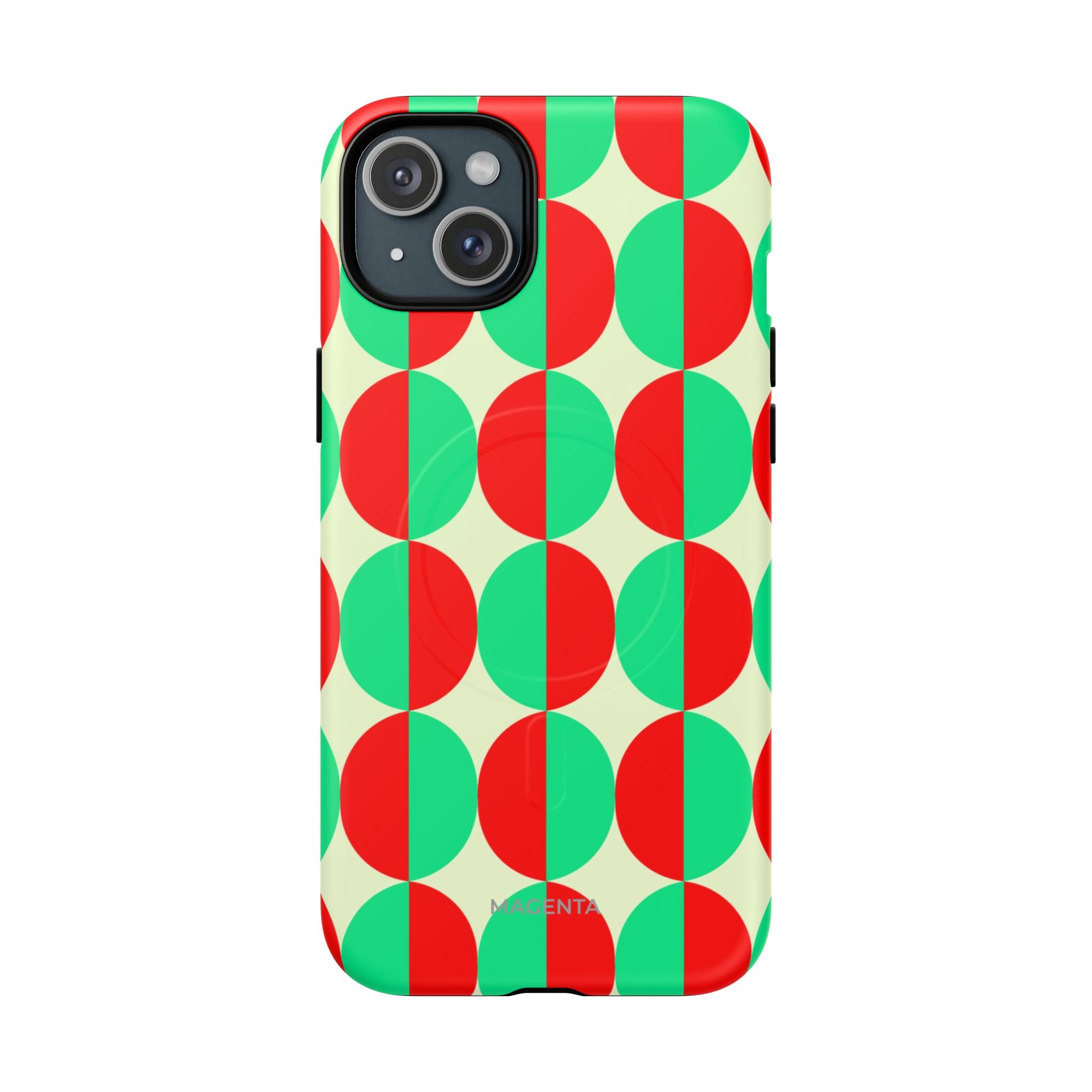 Red Green Circle Tough Mag Case