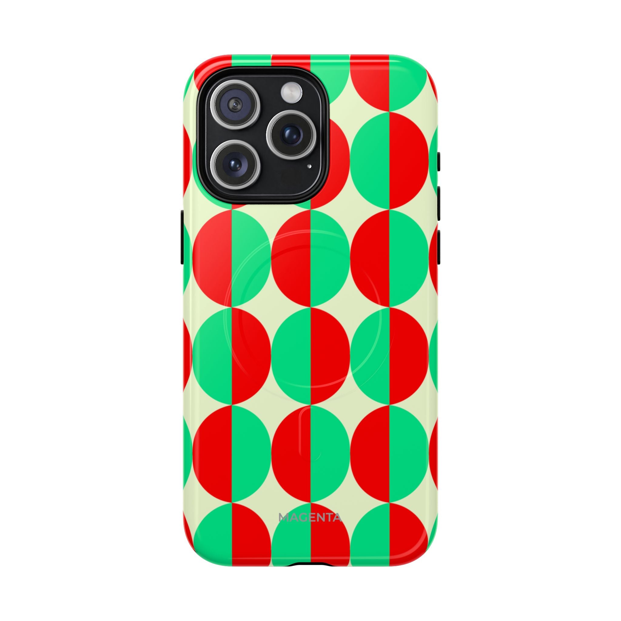 Red Green Circle Tough Mag Case