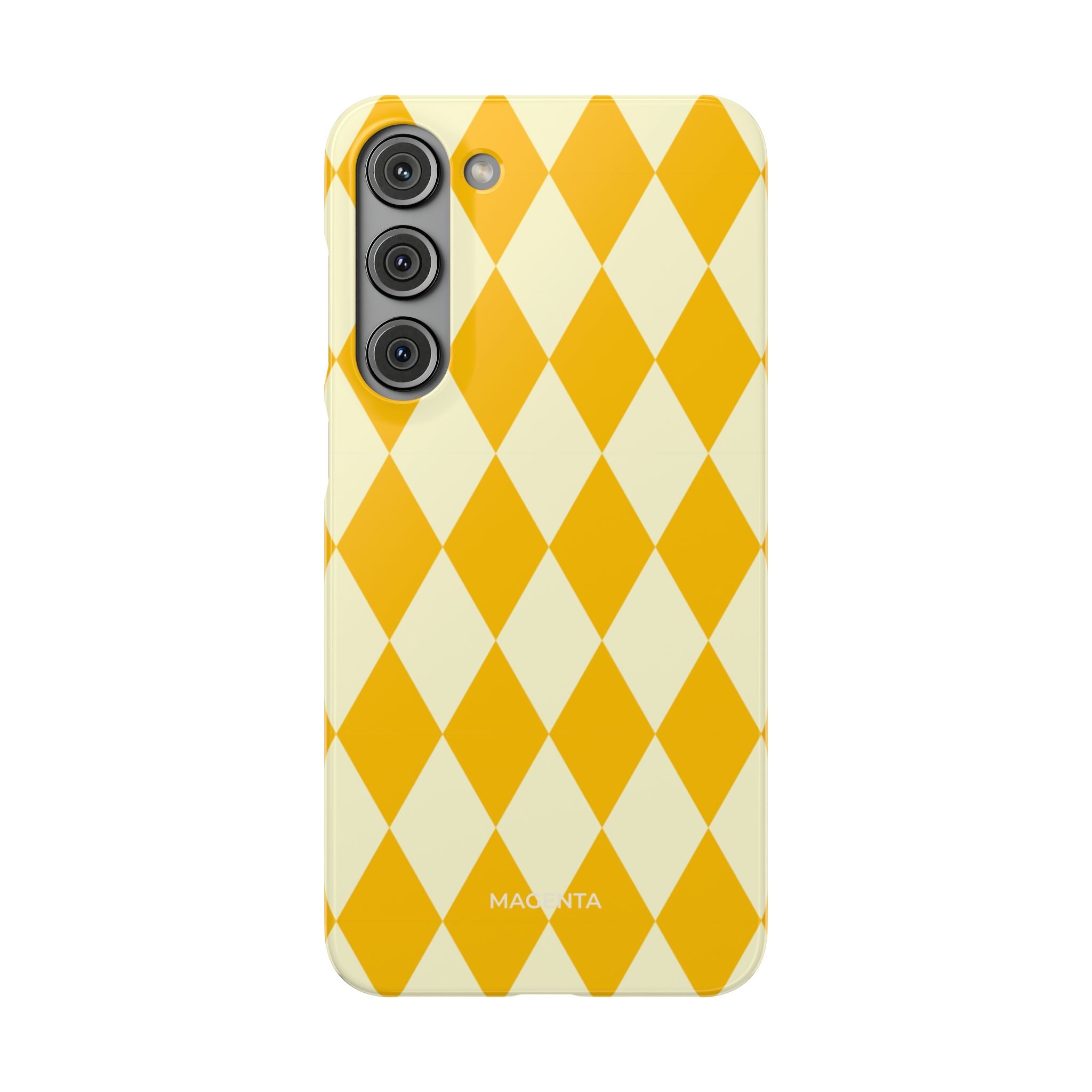 Yellow & Cream Geometric Snap Case