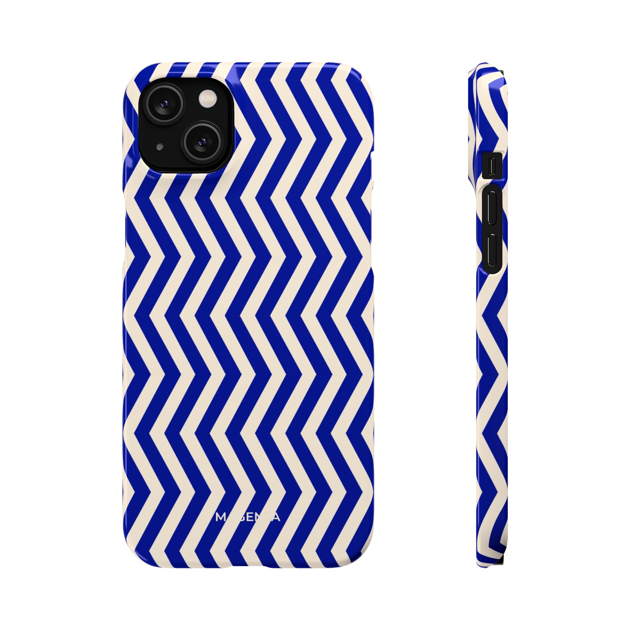 Blue Chevron Snap Case