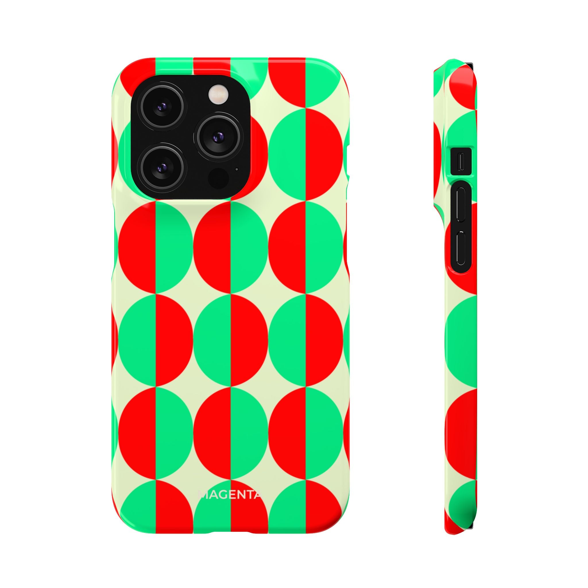 Red Green Circle Snap Case