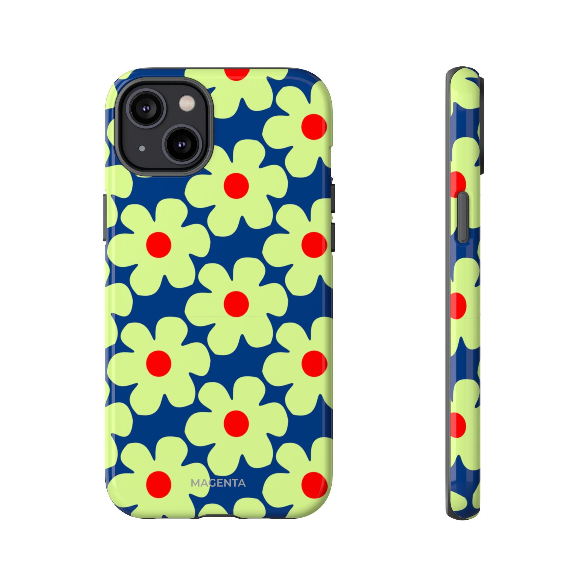 Minimal Pale Green Flowers Tough Case
