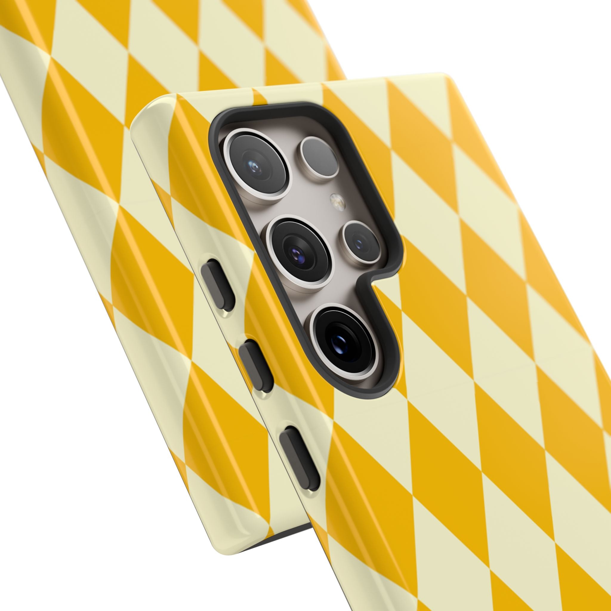 Yellow & Cream Geometric Tough Case