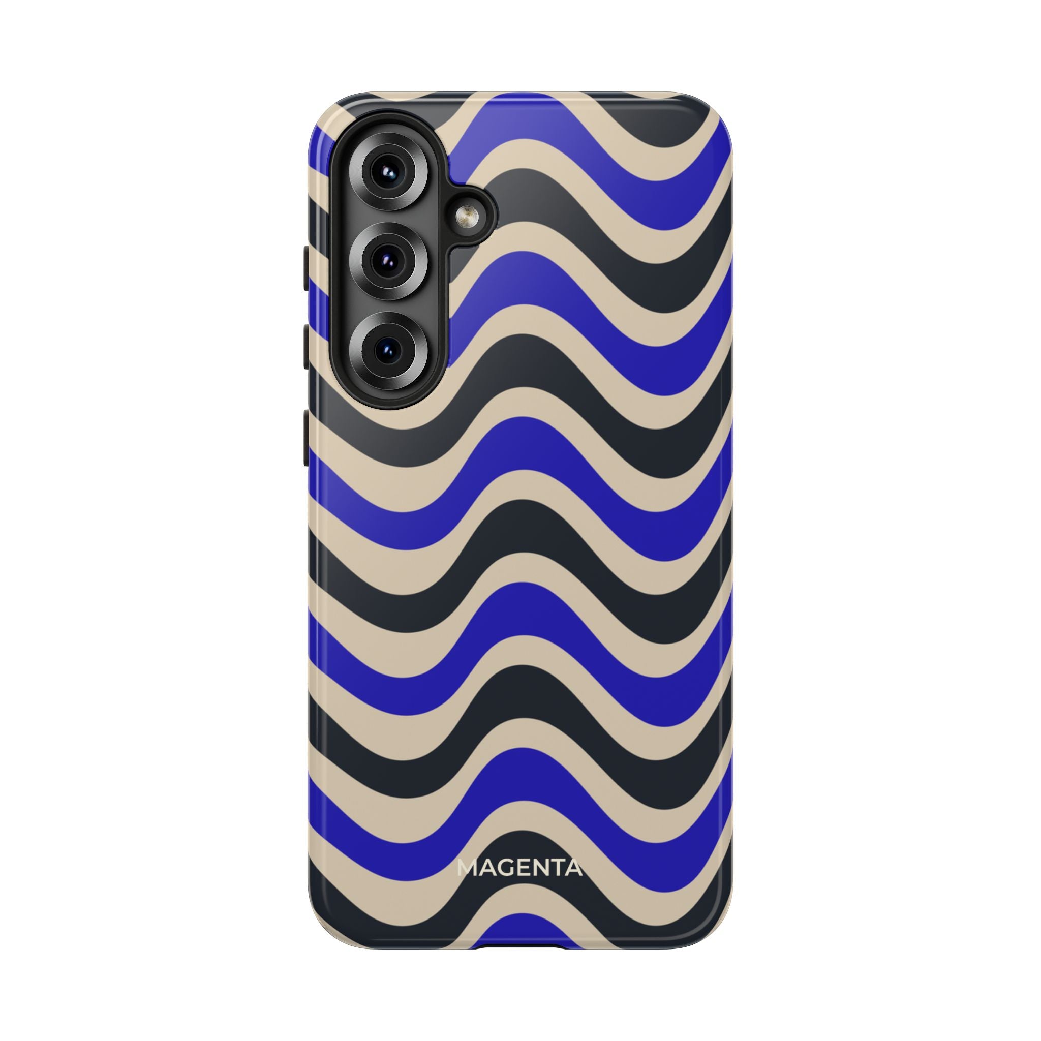 Black & Blue Waves Tough Case