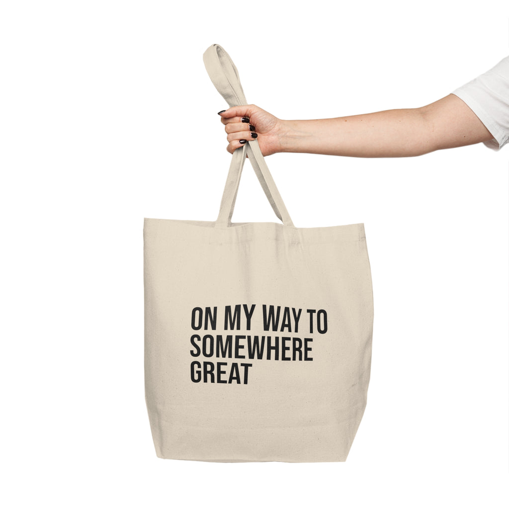 Adventure-Ready Canvas Shopping Tote