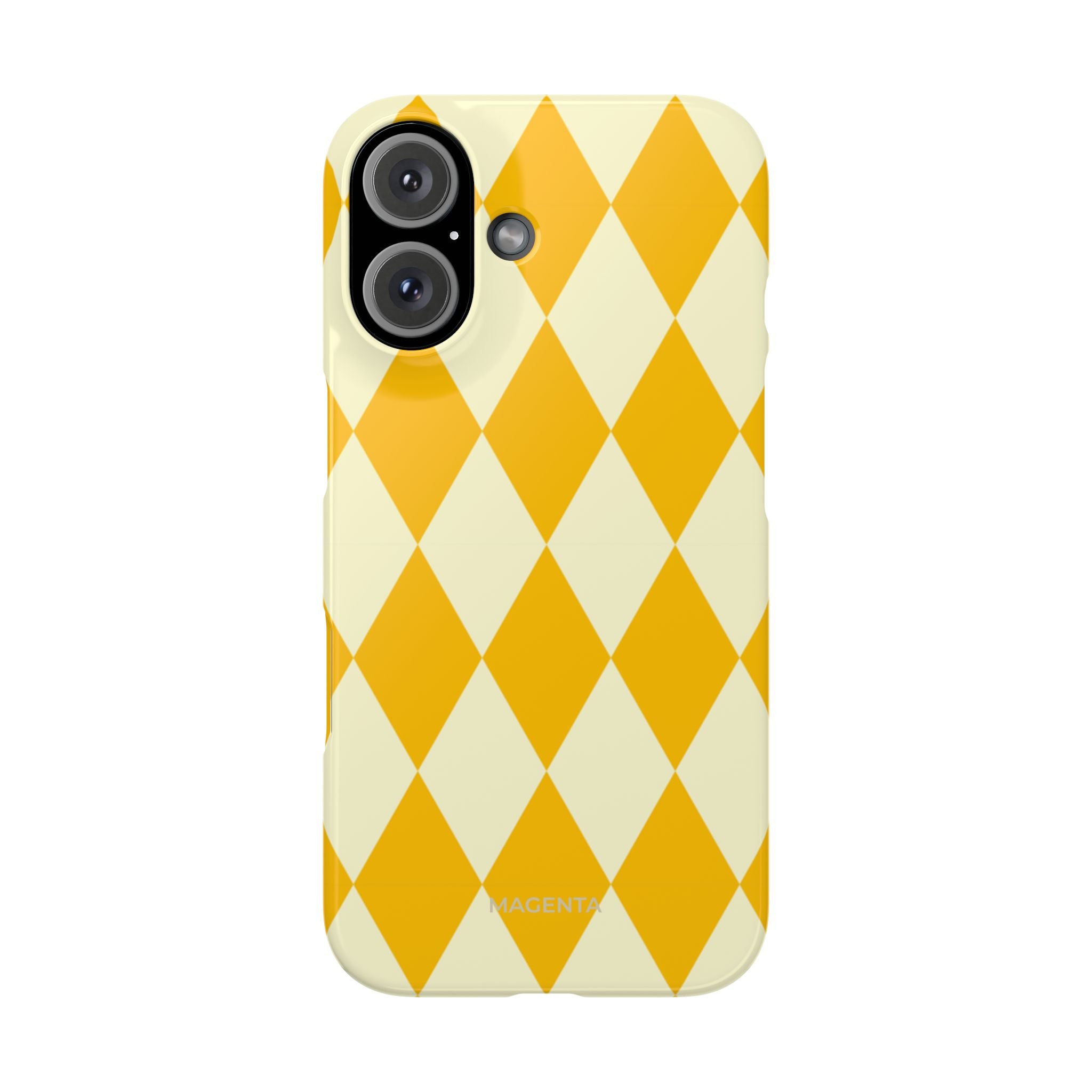Yellow & Cream Geometric Snap Case