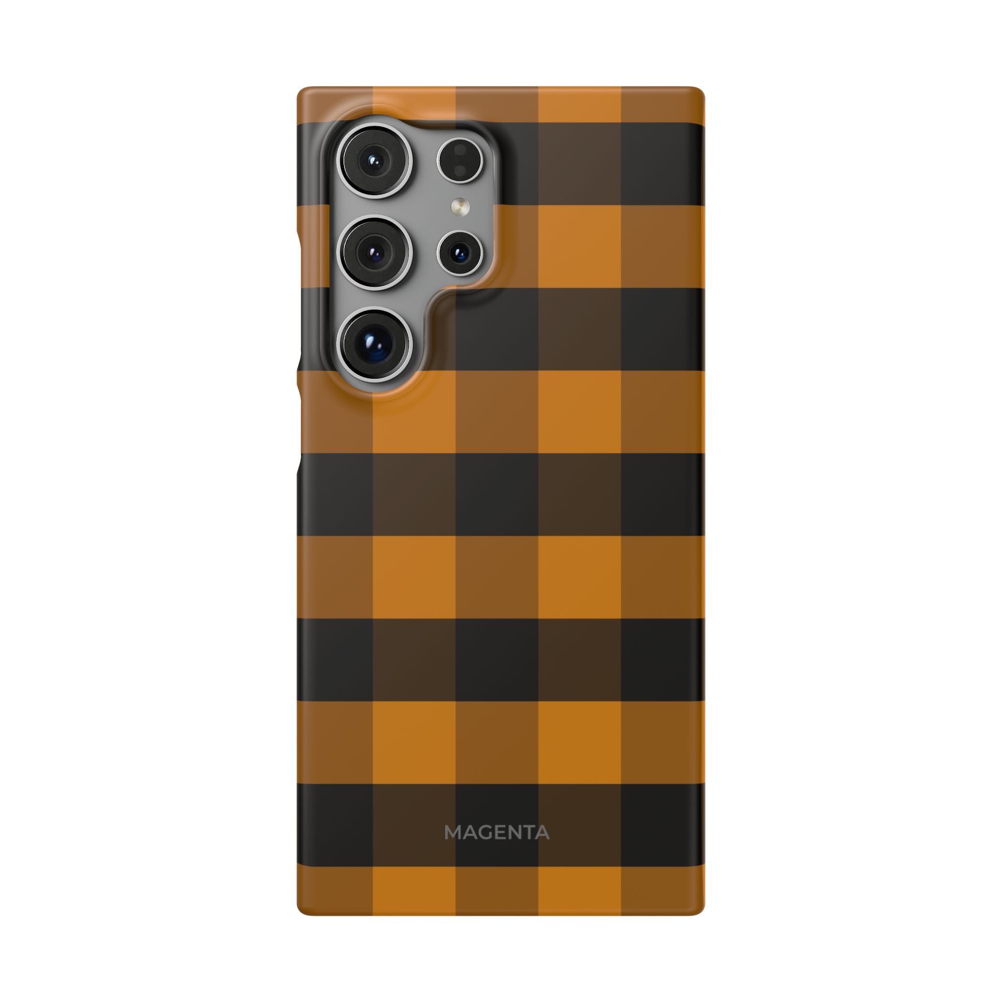 Golden Plaid Snap Case