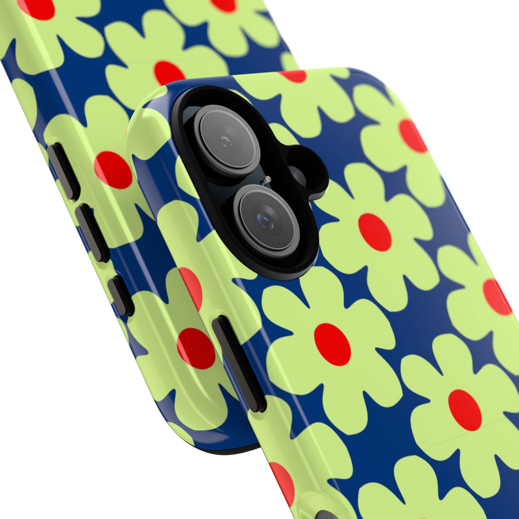 Minimal Pale Green Flowers Tough Case